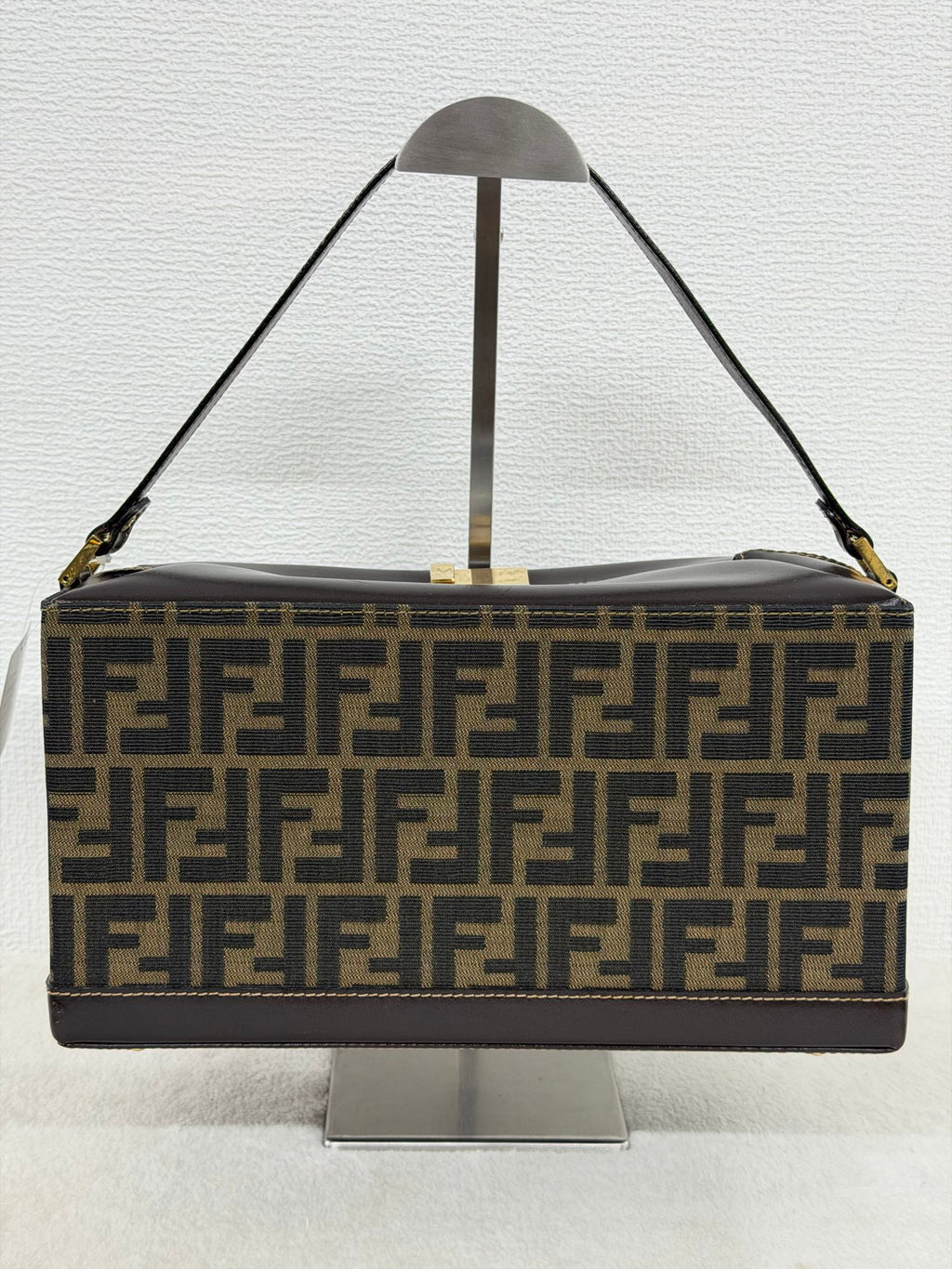Fendi Zucca Monogram Vanity Case Box Bag
