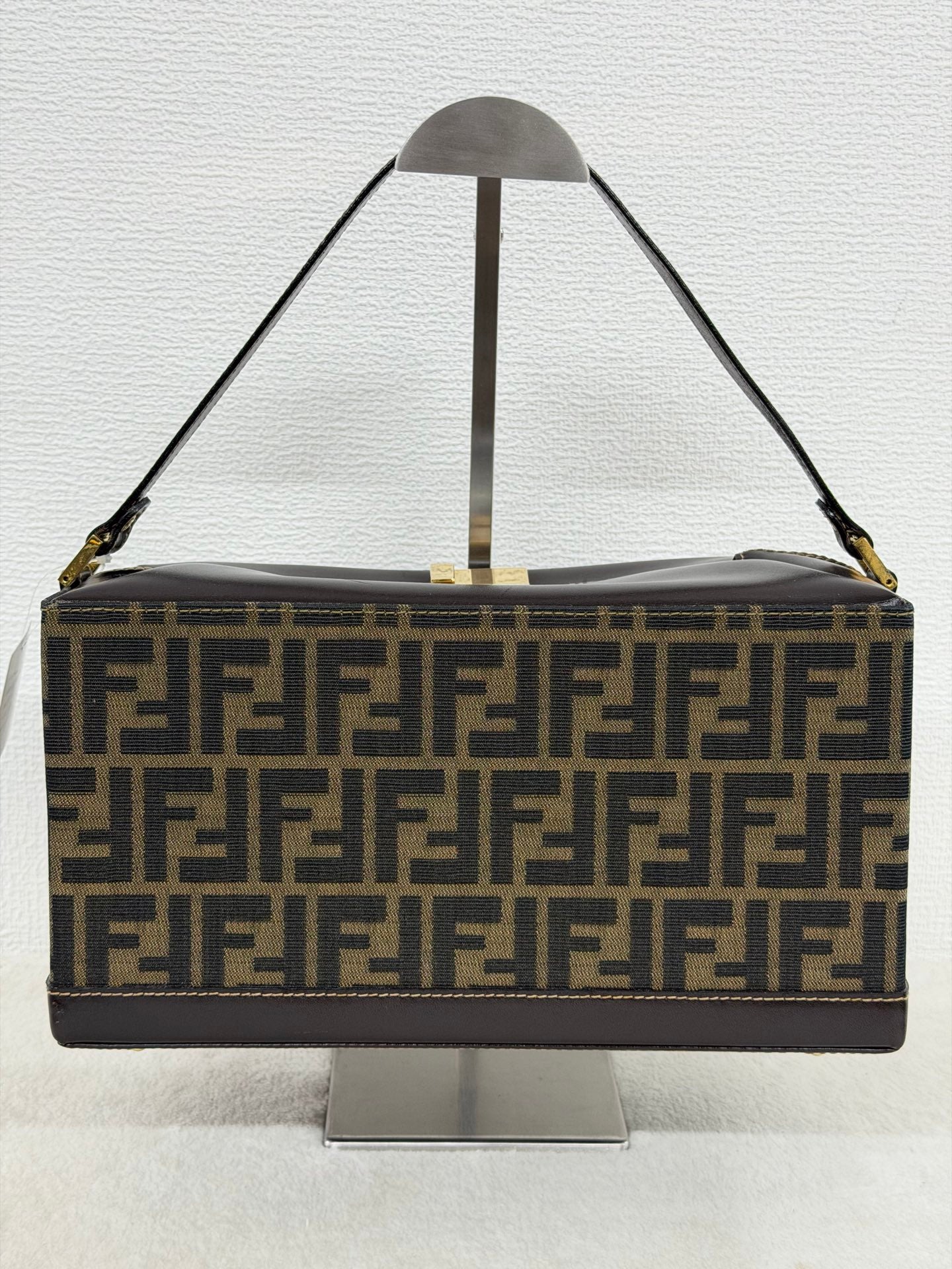Fendi Zucca Monogram Vanity Case Box Bag