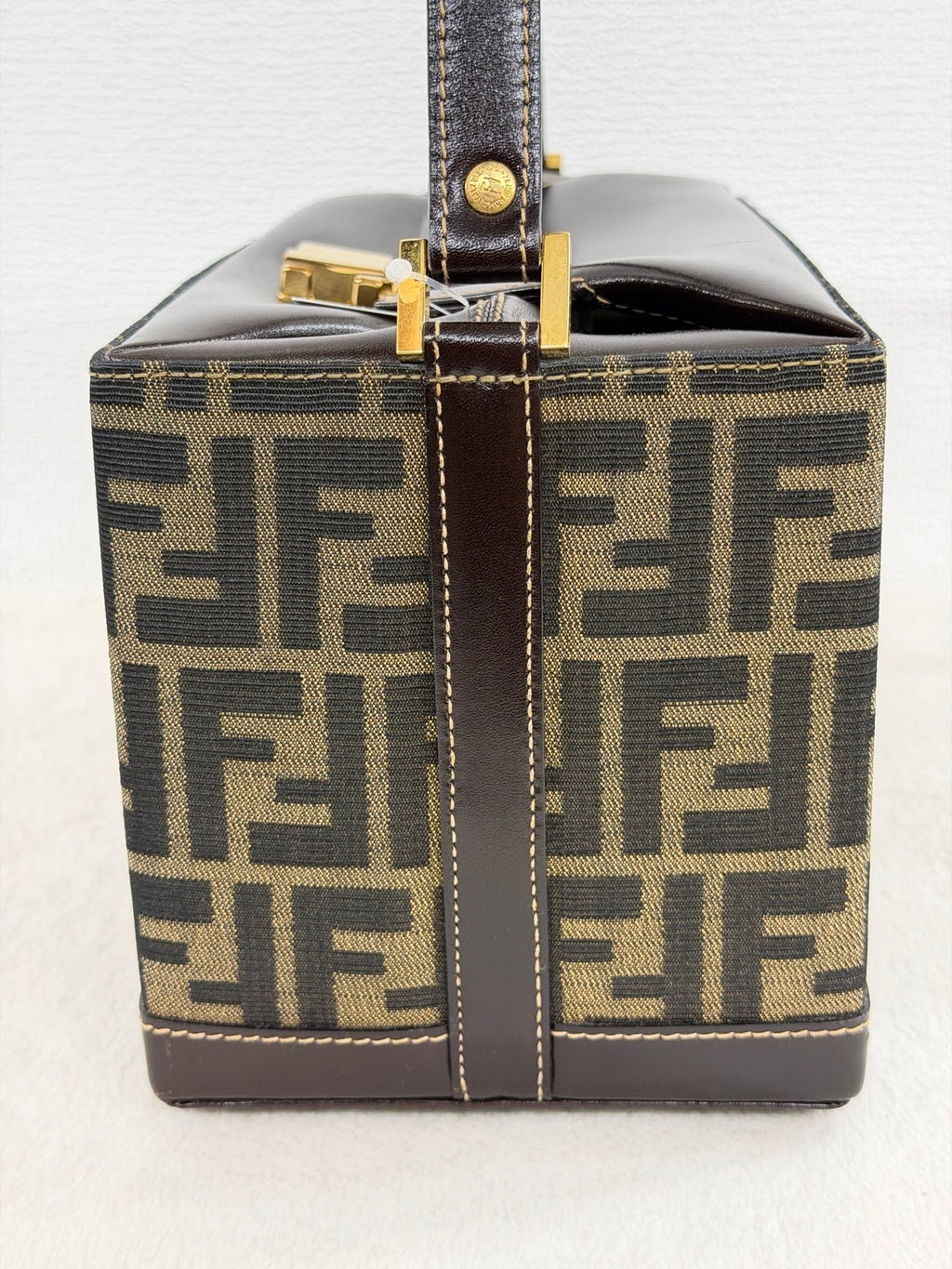 Fendi Zucca Monogram Vanity Case Box Bag