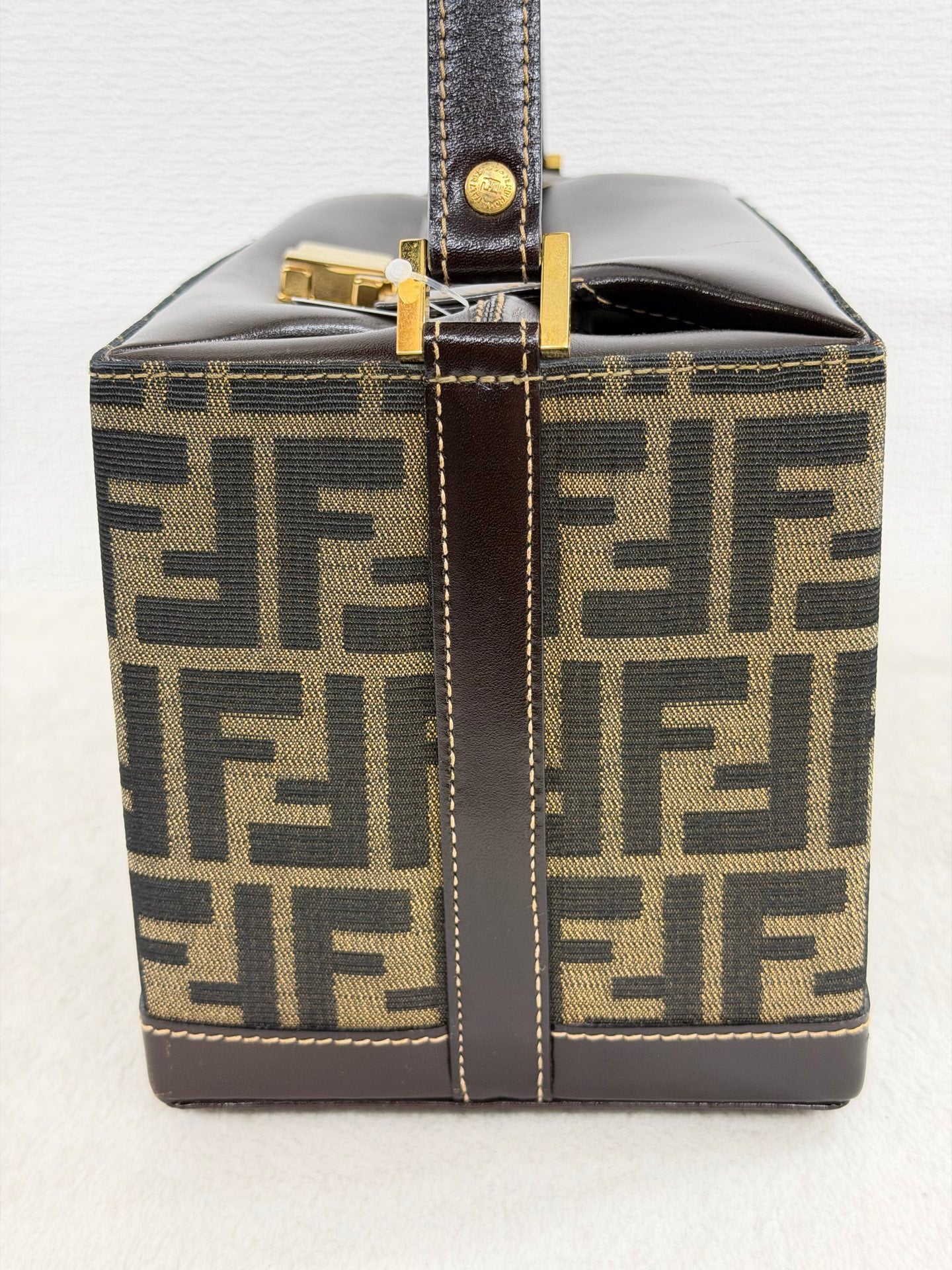 Fendi Zucca Monogram Vanity Case Box Bag