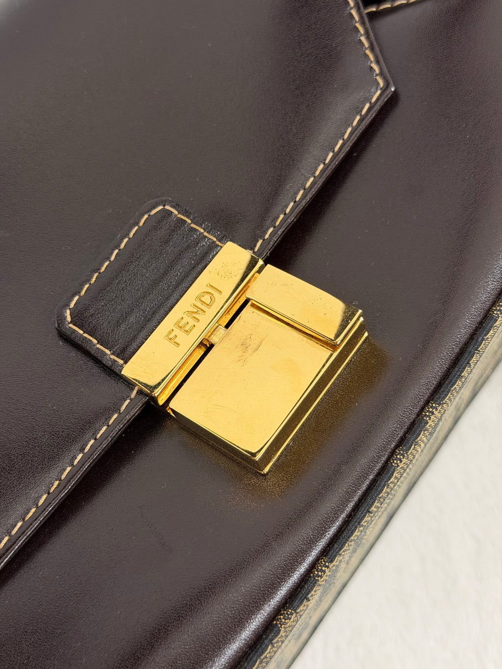 Fendi Zucca Monogram Vanity Case Box Bag