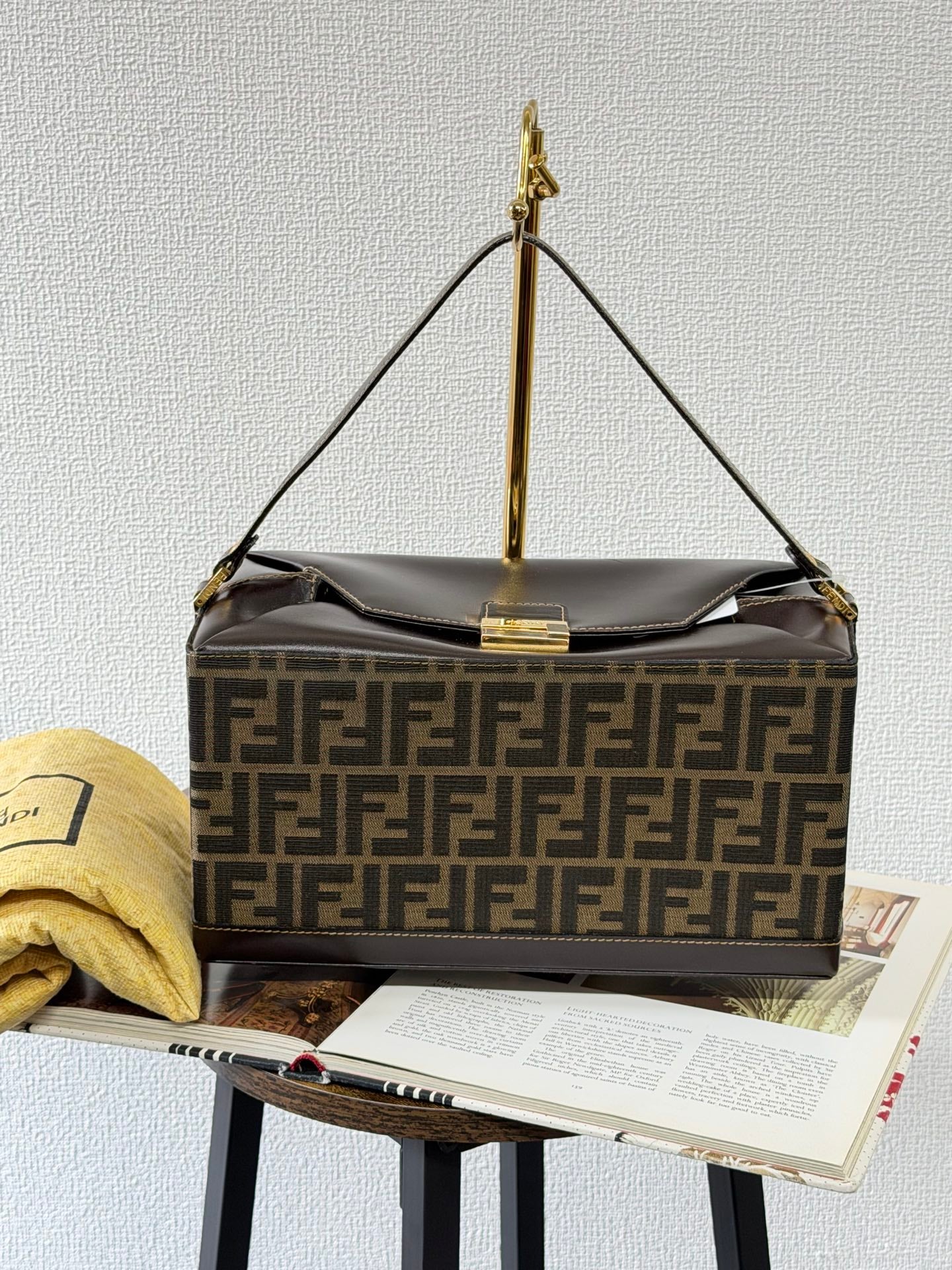 Fendi Zucca Monogram Vanity Case Box Bag