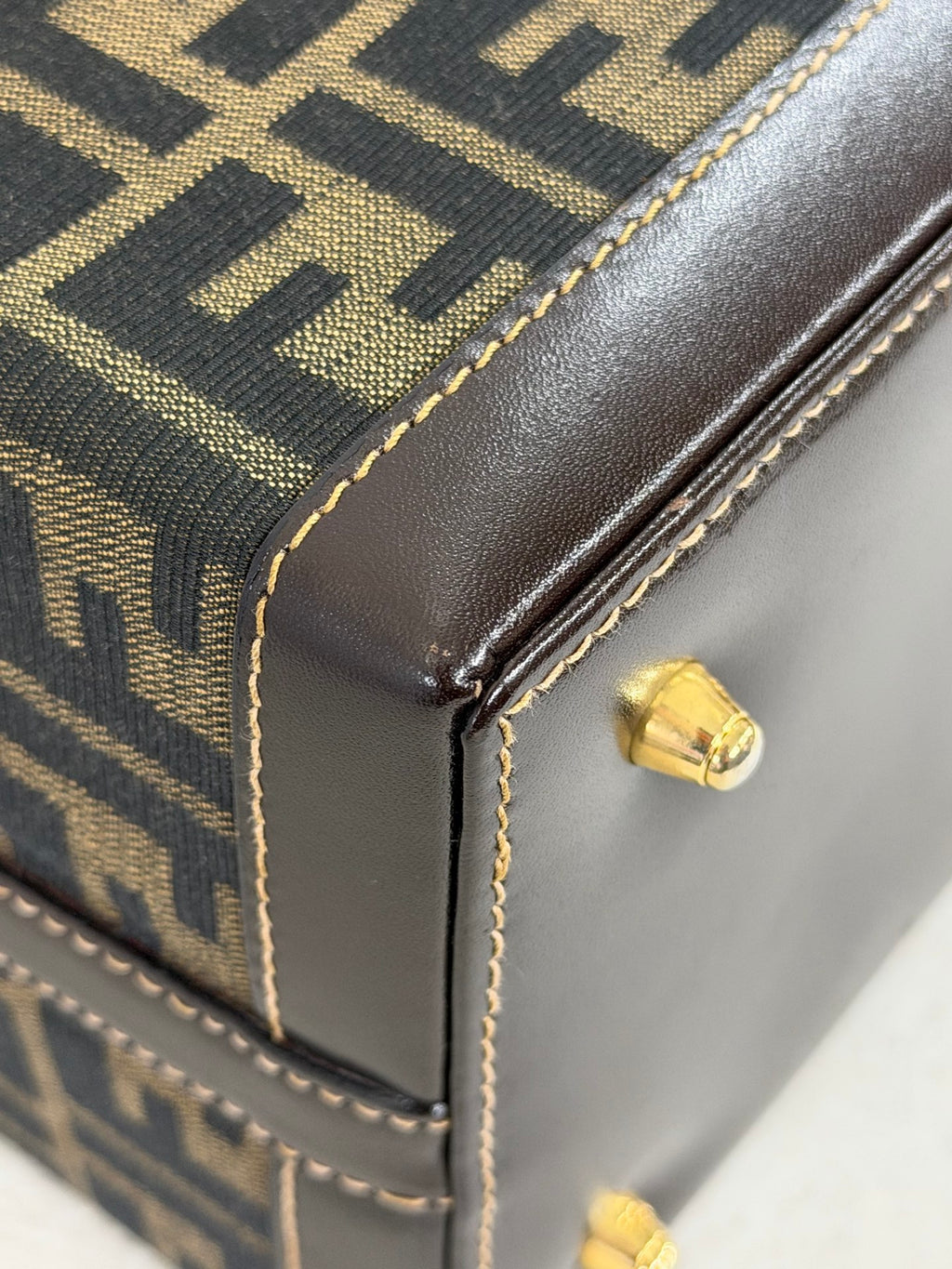 Fendi Zucca Monogram Vanity Case Box Bag