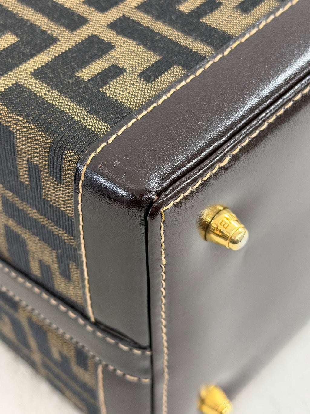 Fendi Zucca Monogram Vanity Case Box Bag