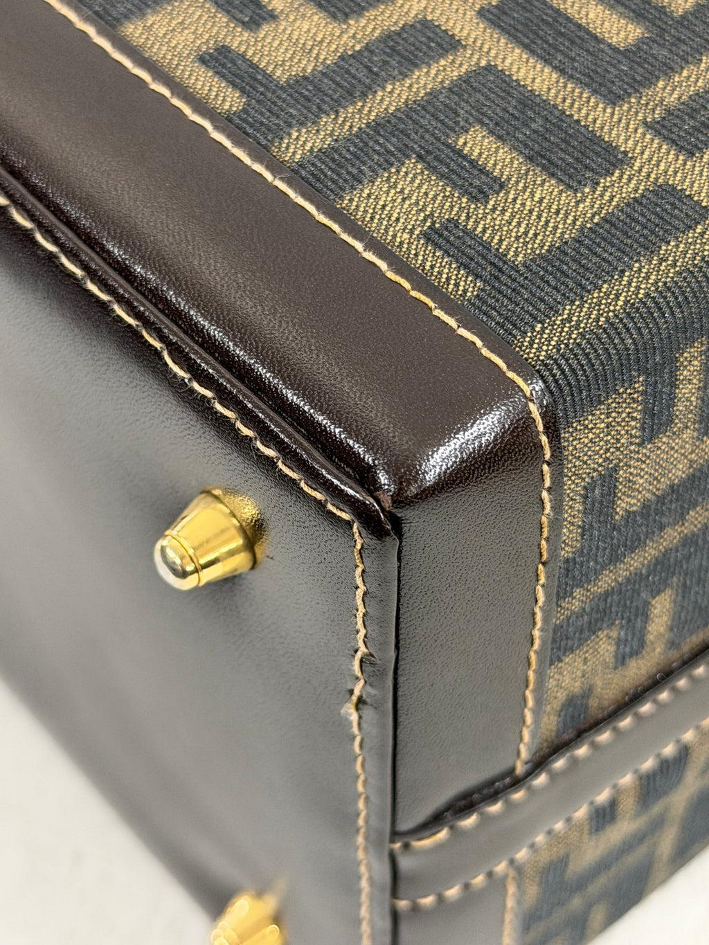 Fendi Zucca Monogram Vanity Case Box Bag