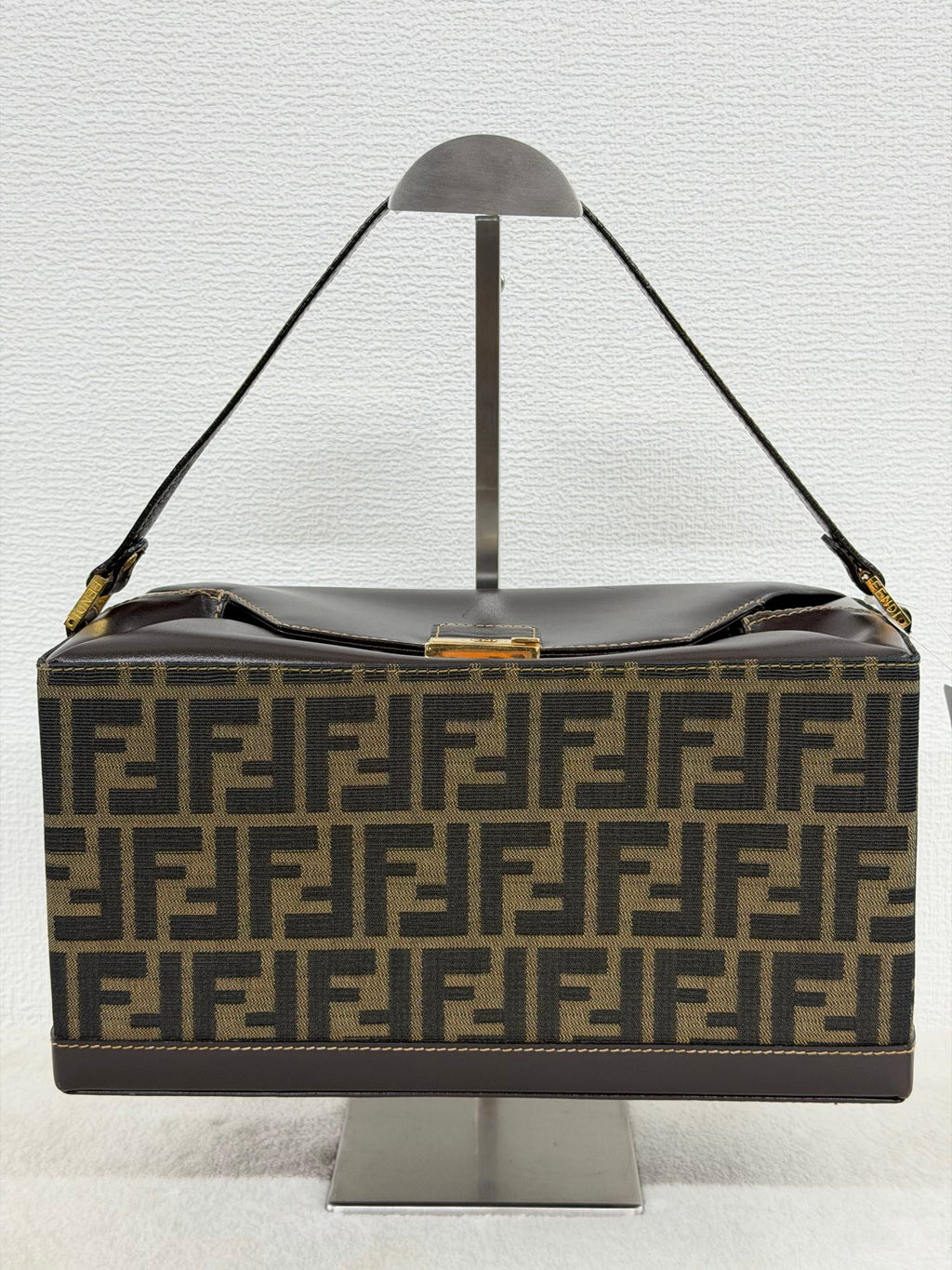 Fendi Zucca Monogram Vanity Case Box Bag