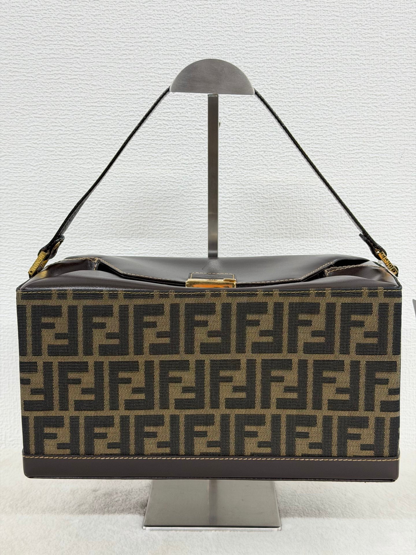 Fendi Zucca Monogram Vanity Case Box Bag