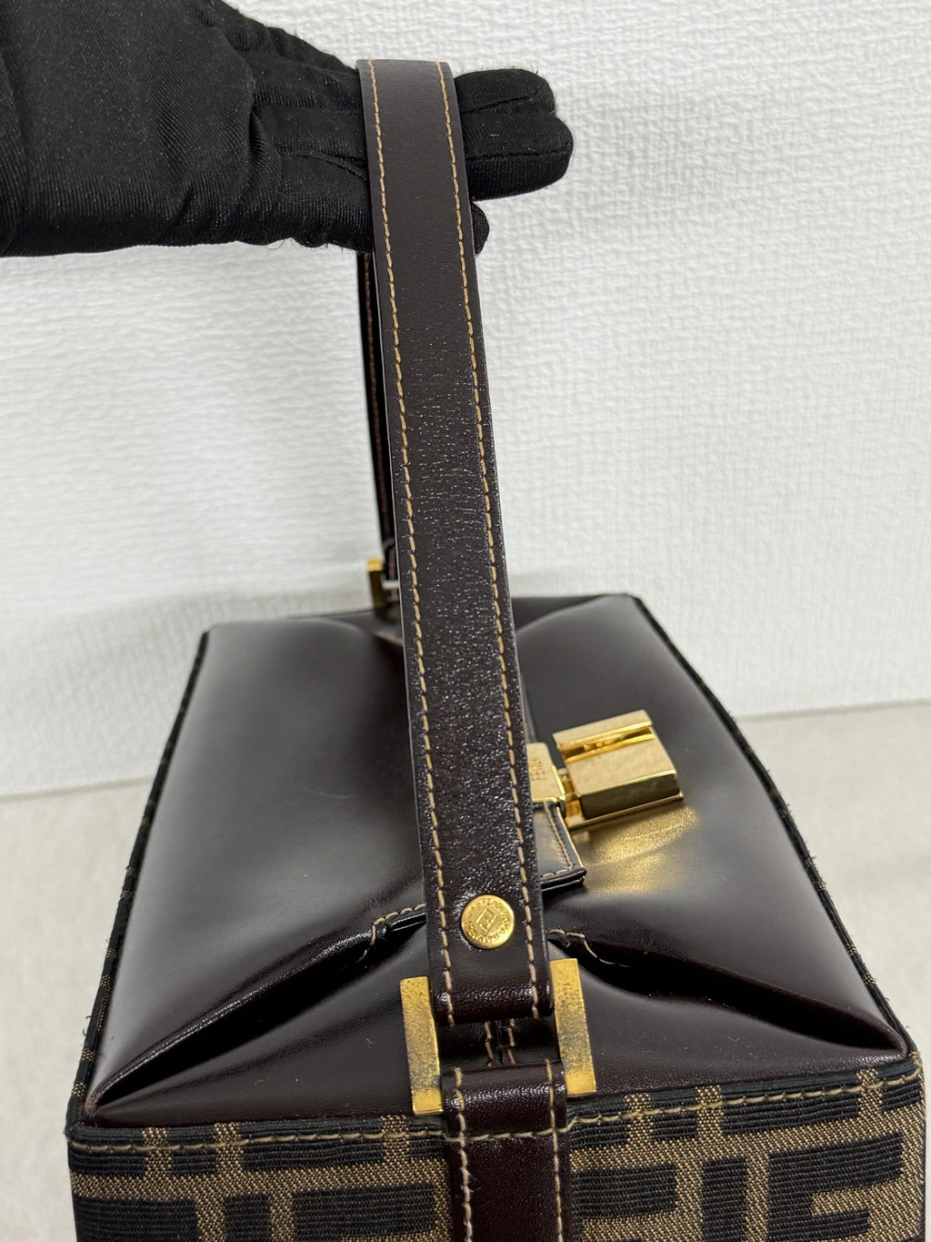 Fendi Zucca Monogram Vanity Case Box Bag