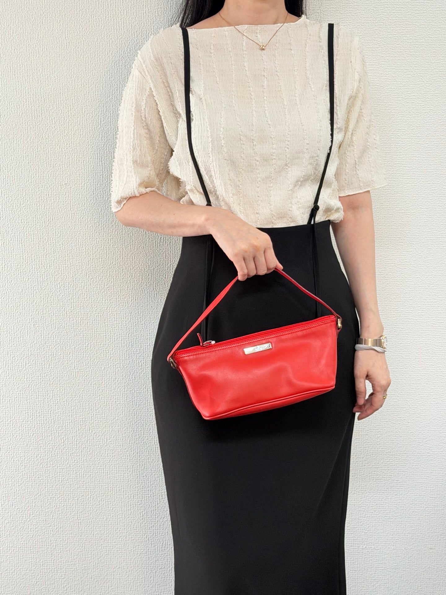Gucci Vintage Leather Boat Pochette
