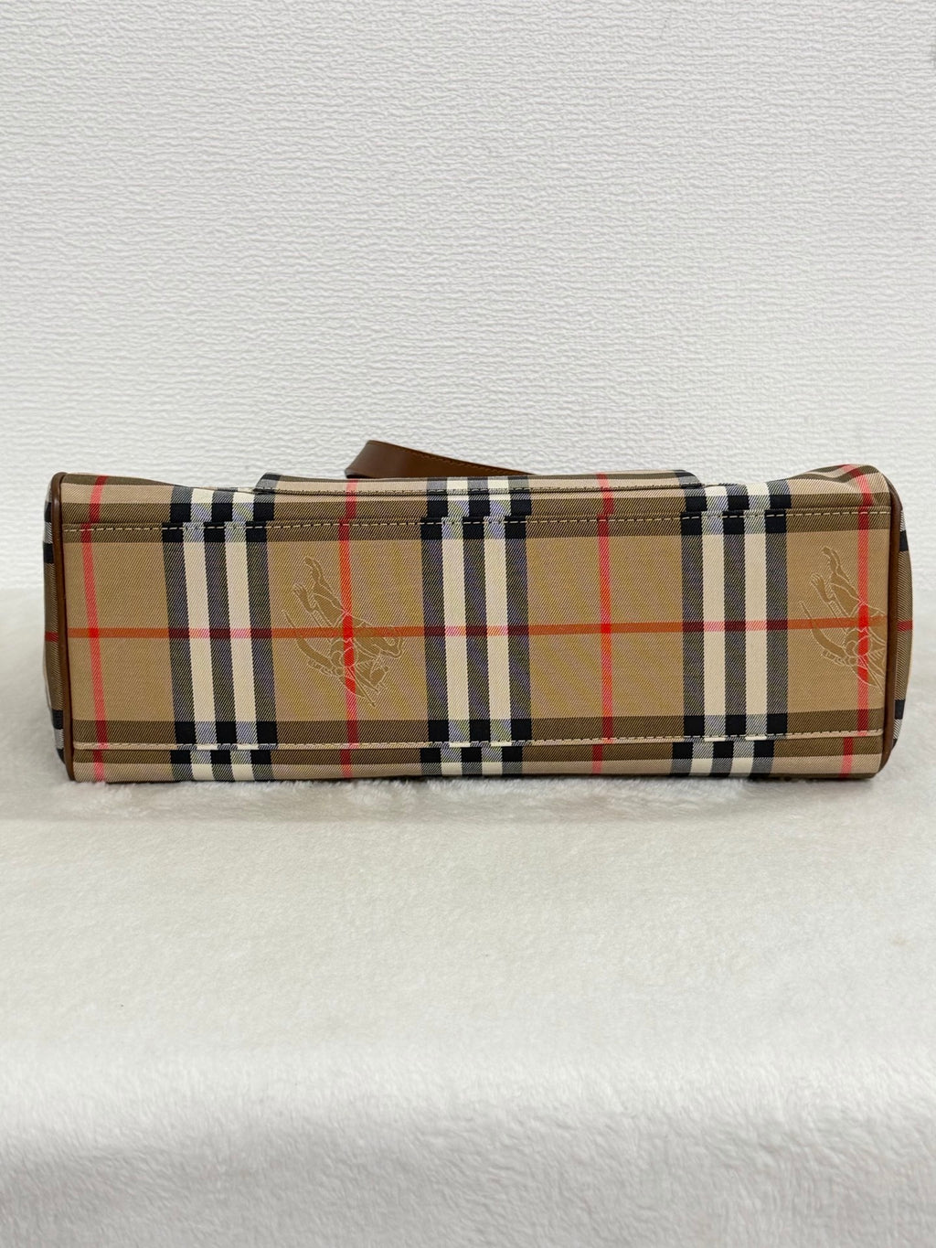 Burberrys Vintage Haymarket Check Tote Bag