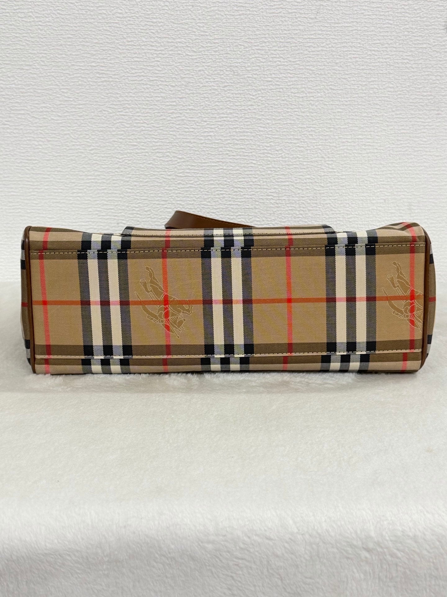 Burberrys Vintage Haymarket Check Tote Bag