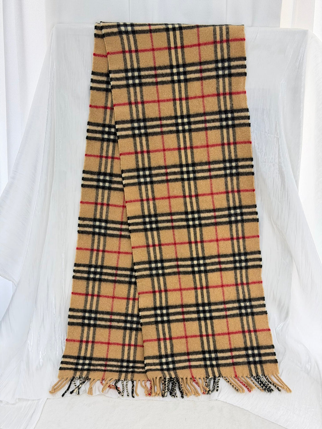 Burberry Vintage Nova Check Lambswool Muffler