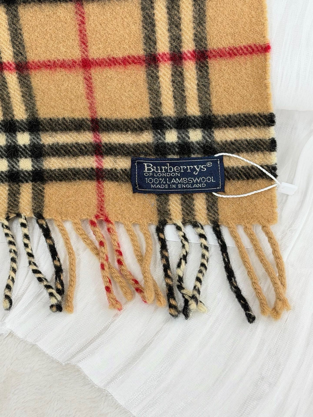 Burberry Vintage Nova Check Lambswool Muffler