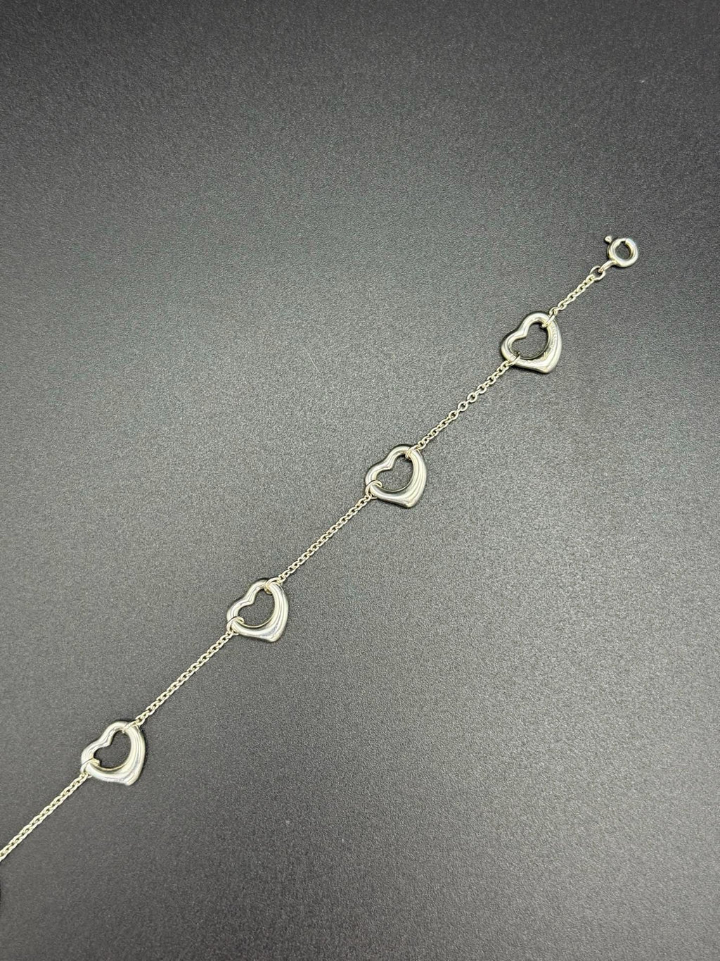 Tiffany & Co. Elsa Peretti 5 Open Heart Bracelet in Sterling Silver