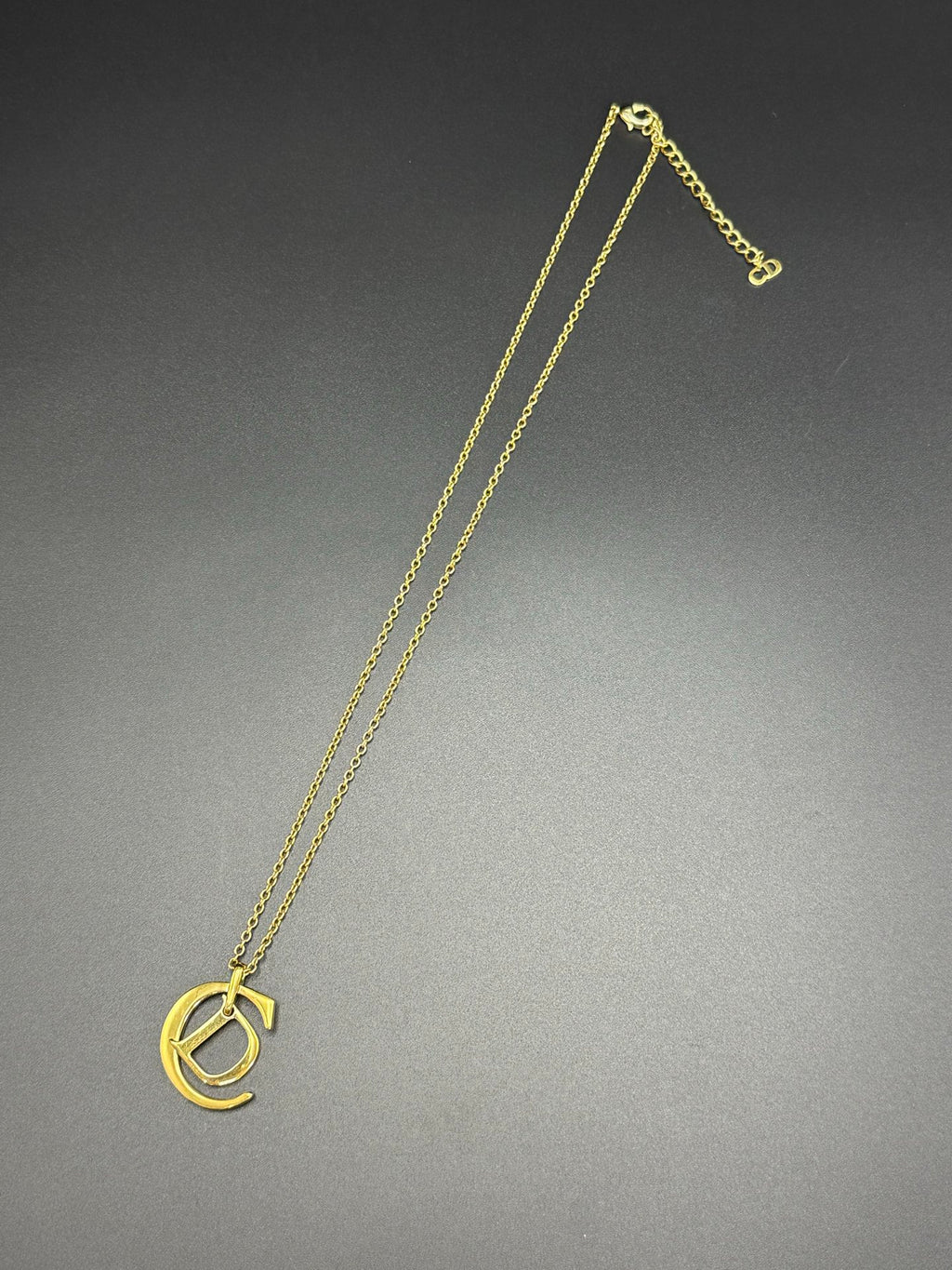 Christian Dior Vintage Large CD Monogram Necklace
