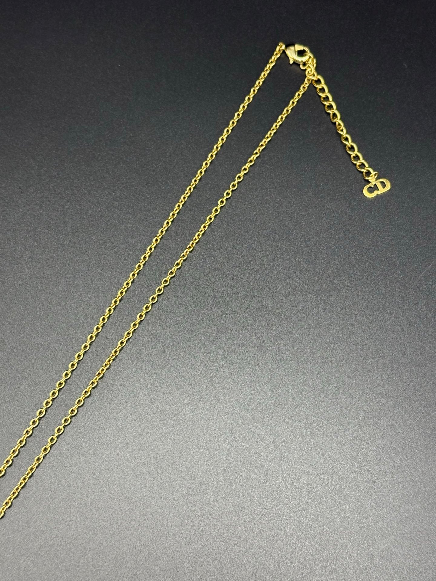 Christian Dior Vintage Large CD Monogram Necklace
