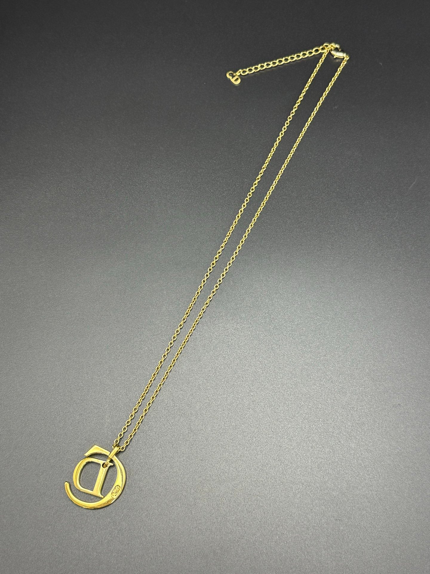 Christian Dior Vintage Large CD Monogram Necklace