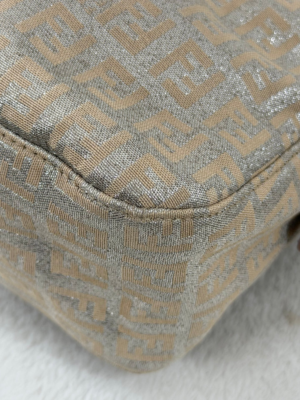 Fendi Zucchino Glitter Shimmer Mamma Baguette
