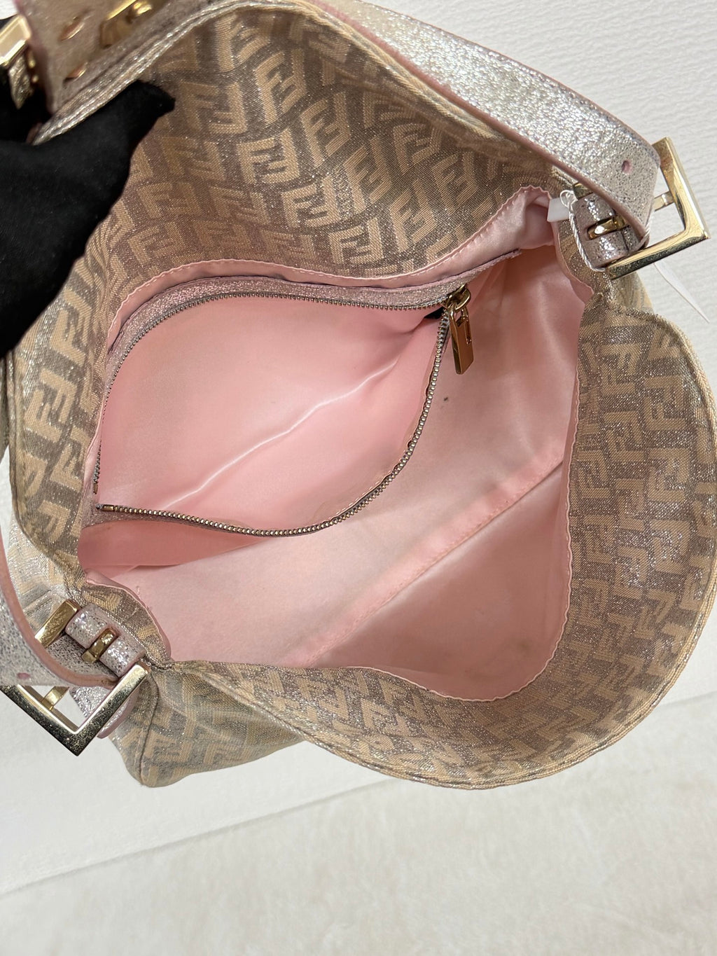 Fendi Zucchino Glitter Shimmer Mamma Baguette
