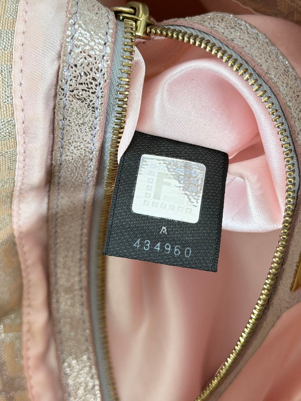 Fendi Zucchino Glitter Shimmer Mamma Baguette