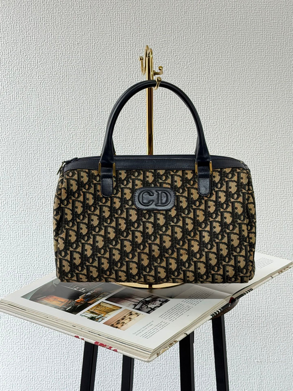 Christian Dior Vintage Diorissimo Oval Patch Handbag