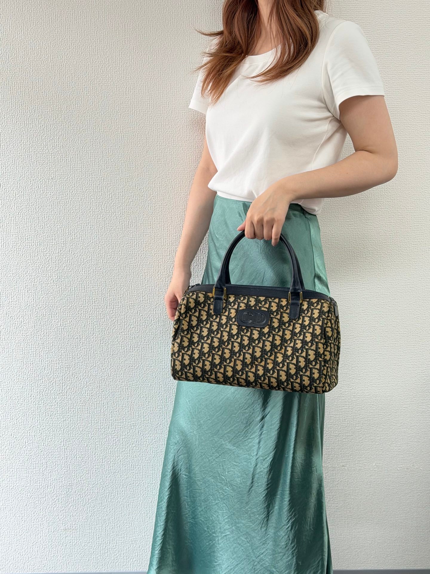 Christian Dior Vintage Diorissimo Oval Patch Handbag