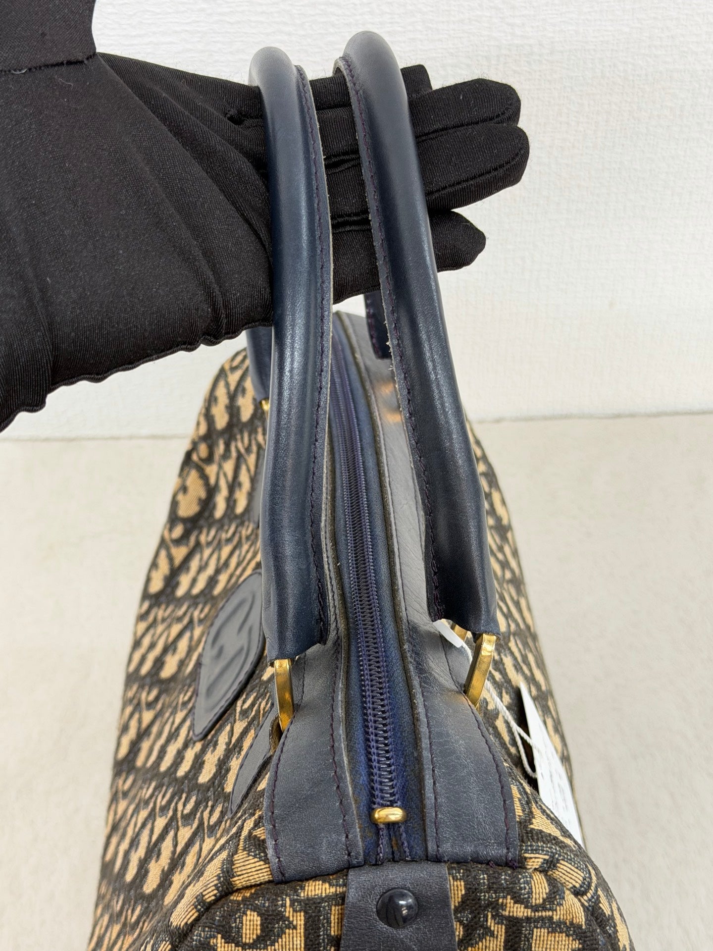 Christian Dior Vintage Diorissimo Oval Patch Handbag