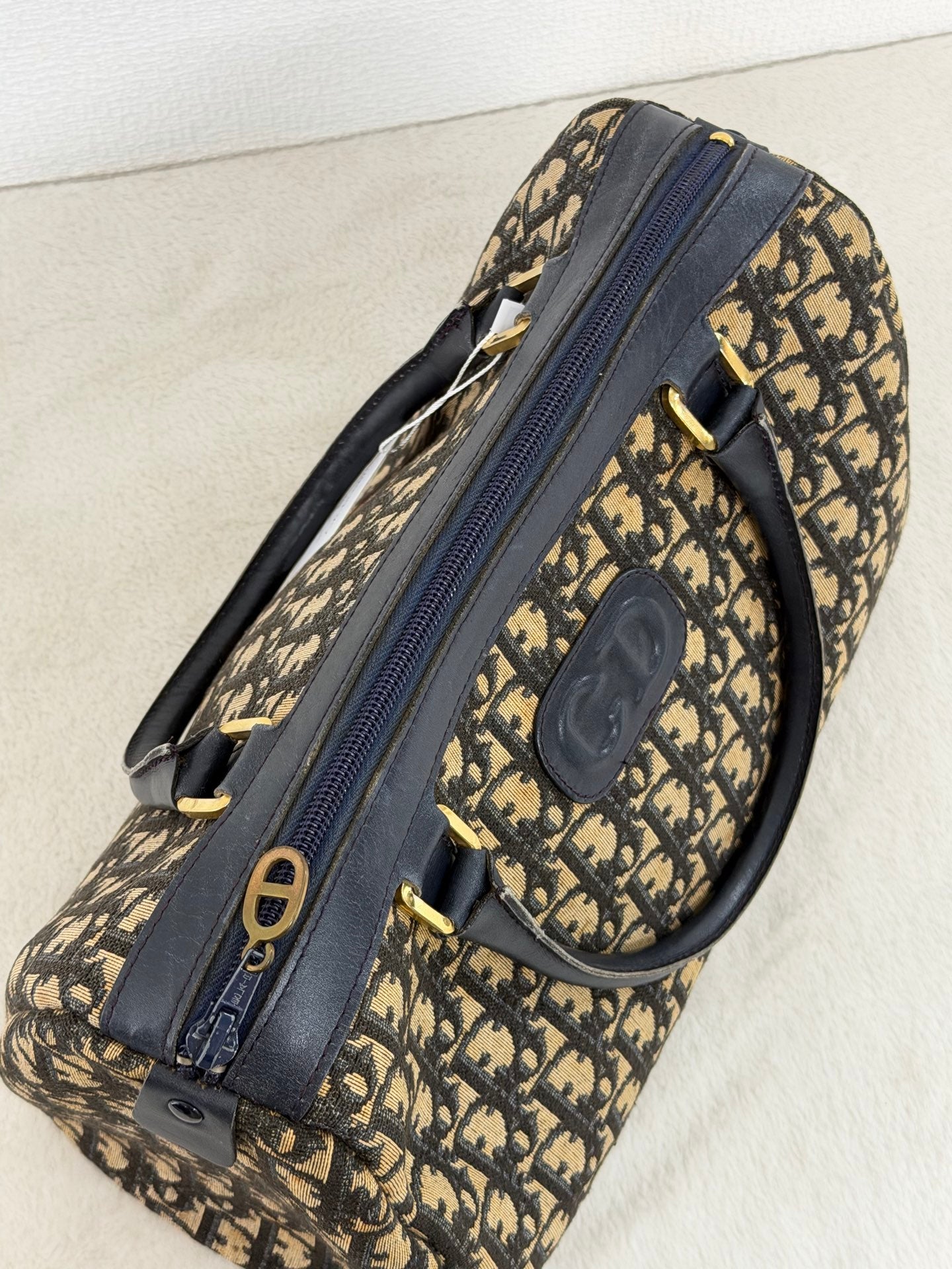 Christian Dior Vintage Diorissimo Oval Patch Handbag