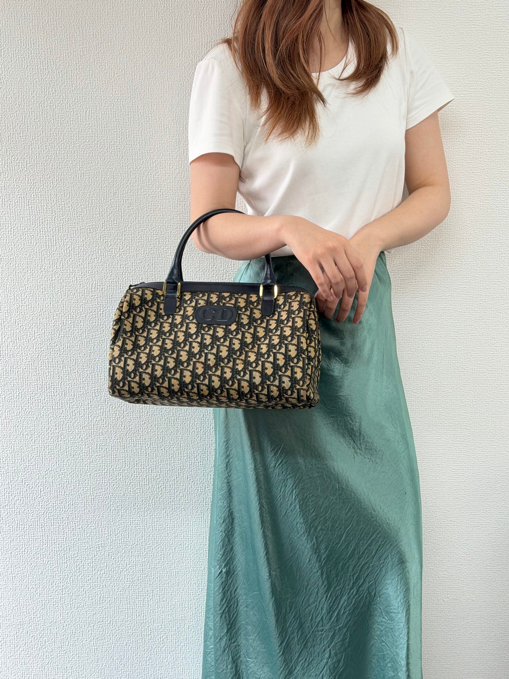 Christian Dior Vintage Diorissimo Oval Patch Handbag