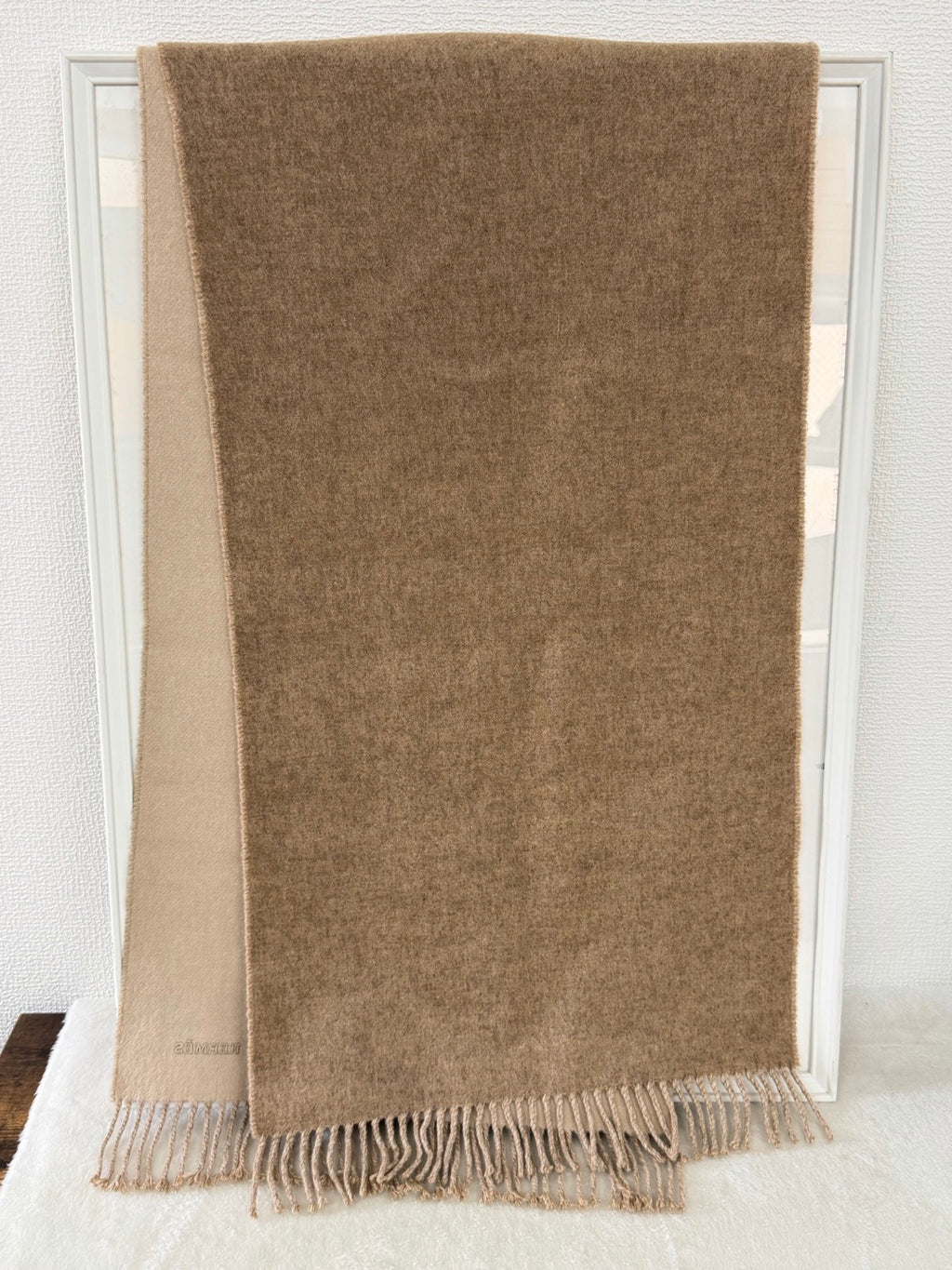 Hermès Classic Cashmere Scarf in Marron Glacé / Étoupe