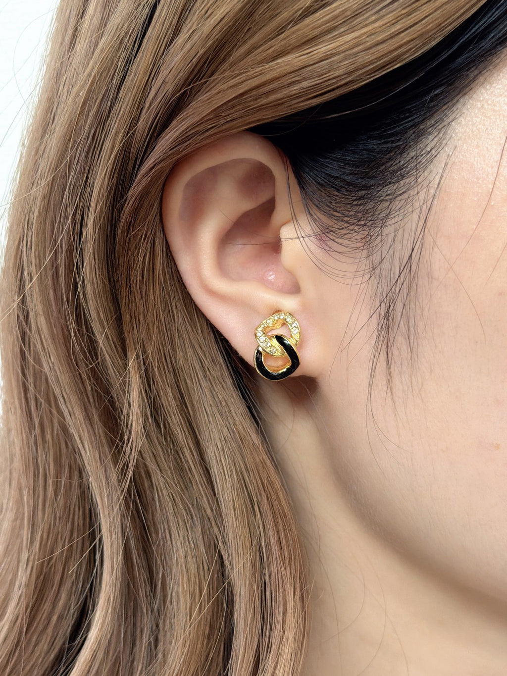 CHRISTIAN DIOR CD Logo Earring