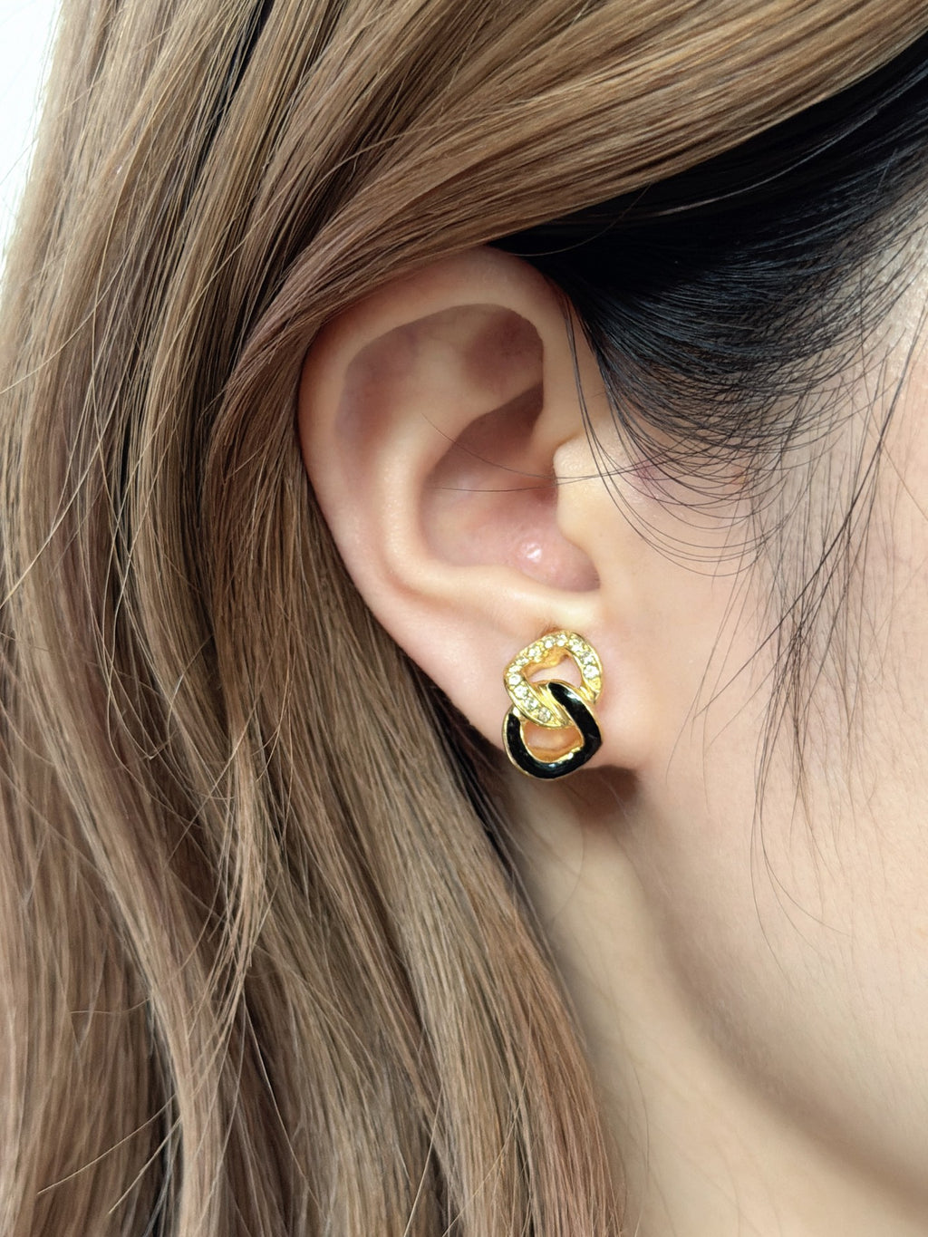 CHRISTIAN DIOR CD Logo Earring
