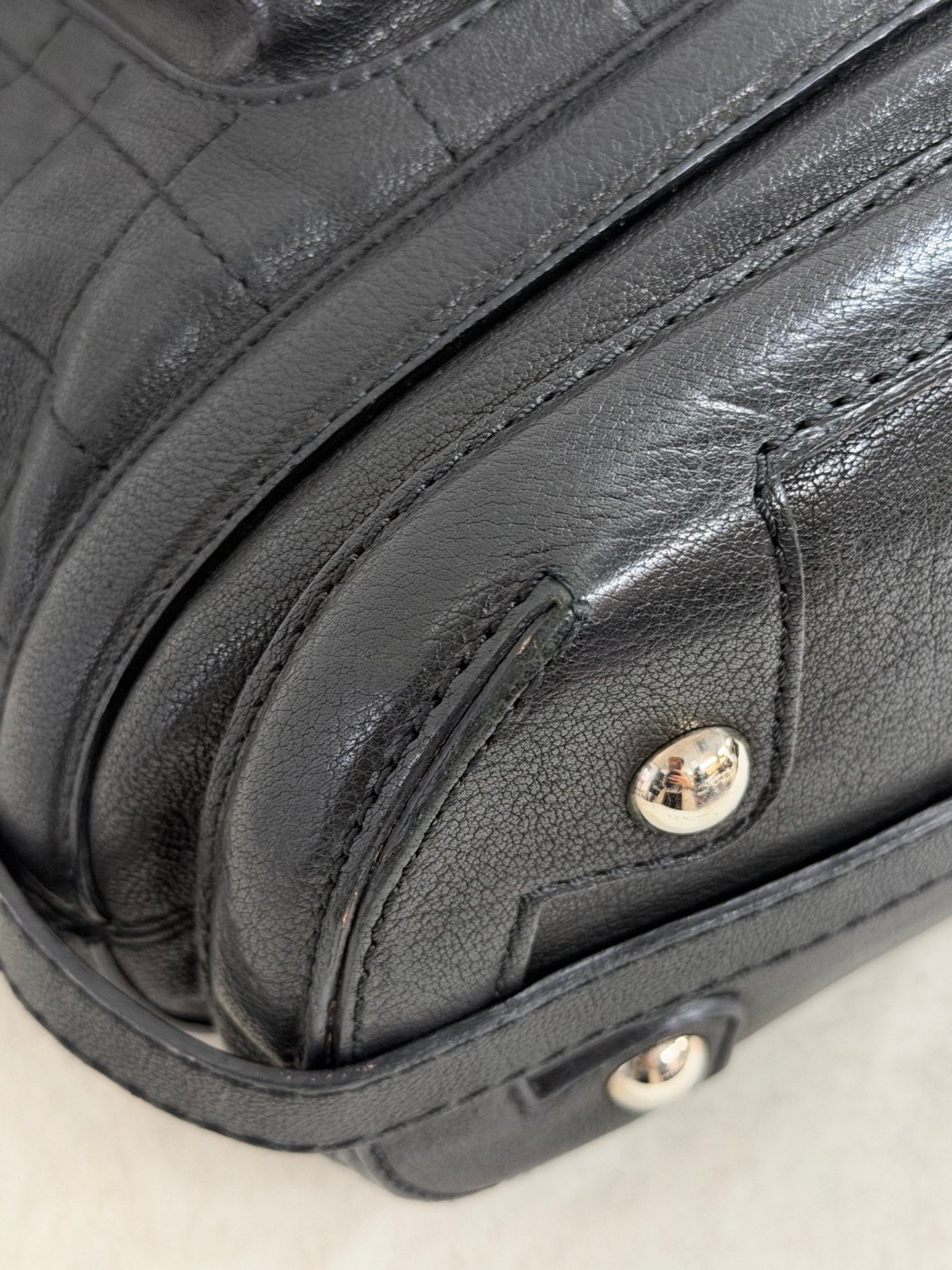 CHANEL Black-silver Totebag