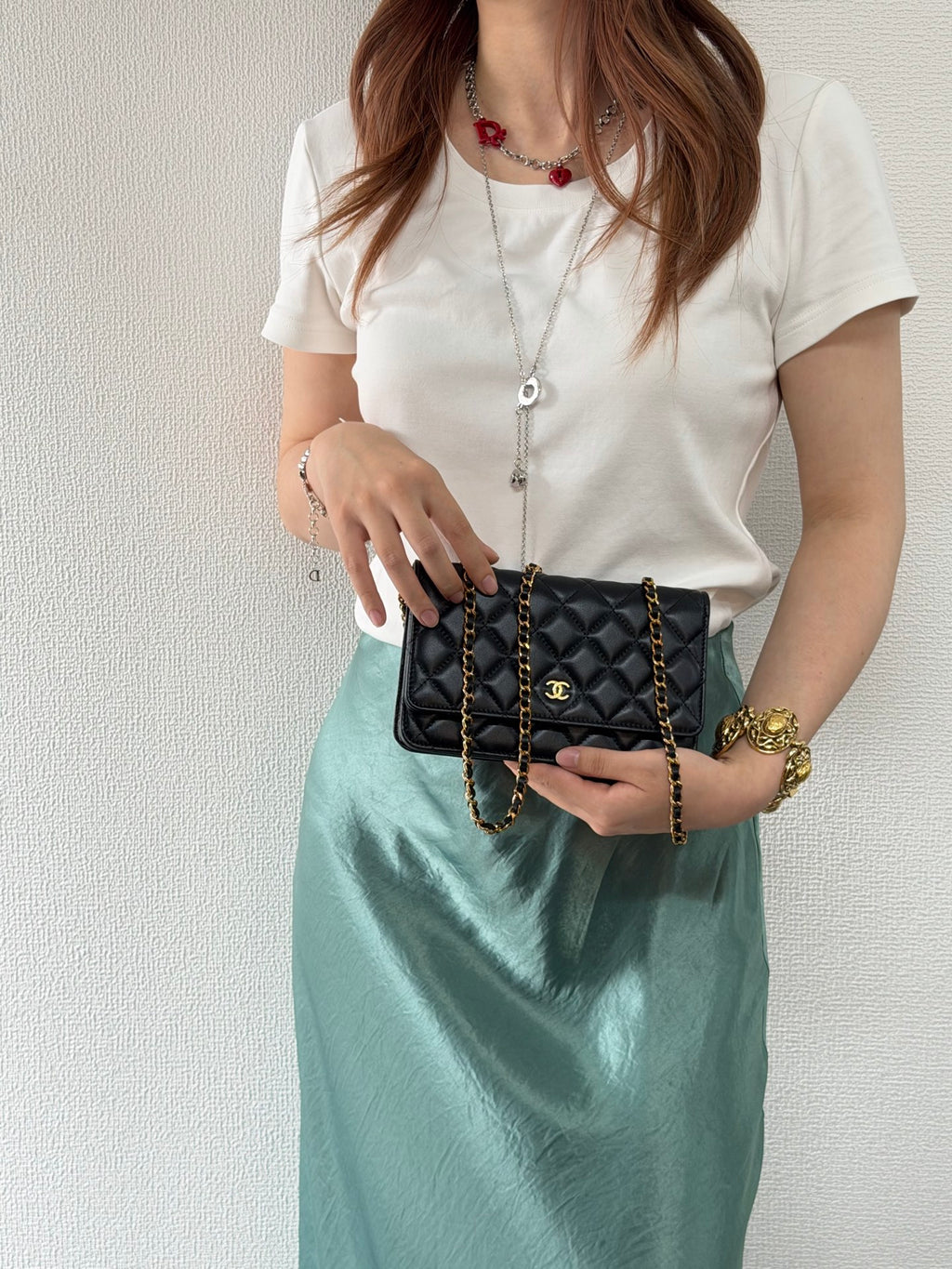 CHANEL Genuine Quilted Chainbag WOC