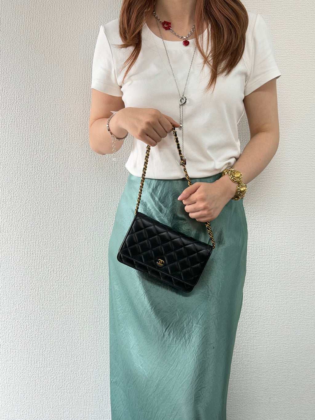 CHANEL Genuine Quilted Chainbag WOC
