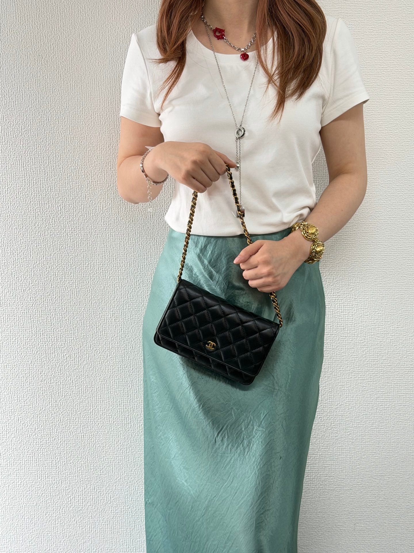 CHANEL Genuine Quilted Chainbag WOC