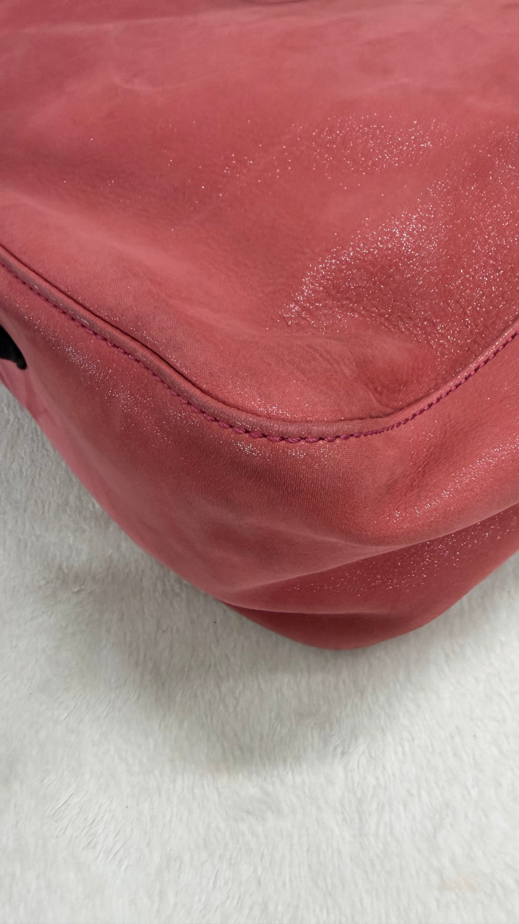 Fendi Big Mama Forever Suede Shoulder Bag