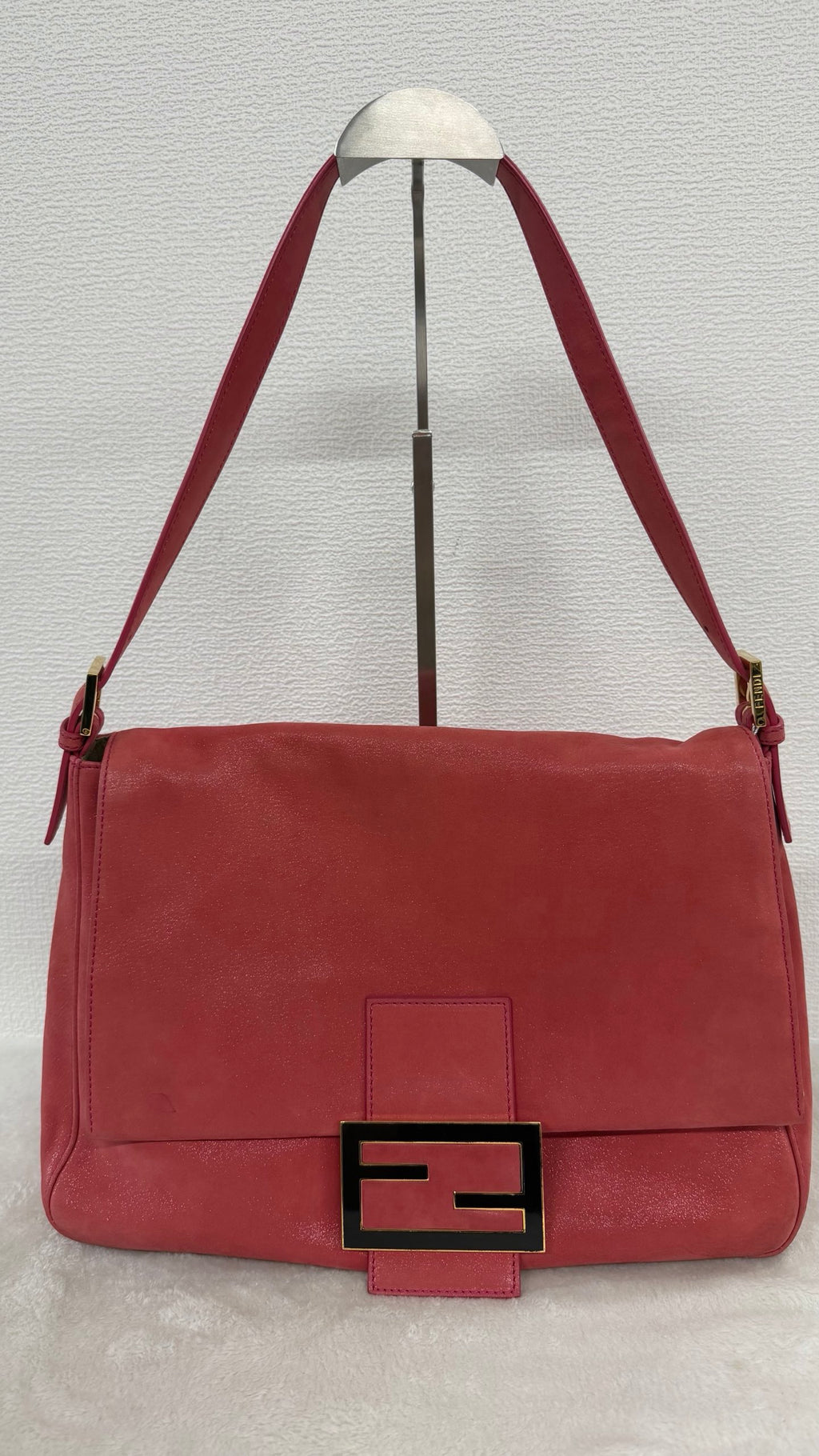 Fendi Big Mama Forever Suede Shoulder Bag
