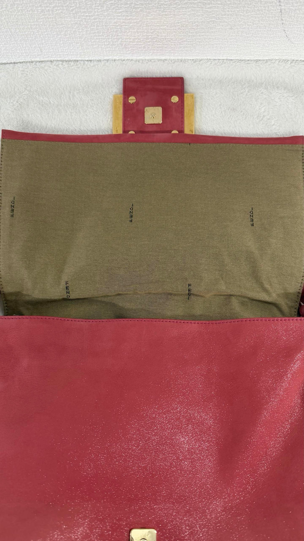 Fendi Big Mama Forever Suede Shoulder Bag