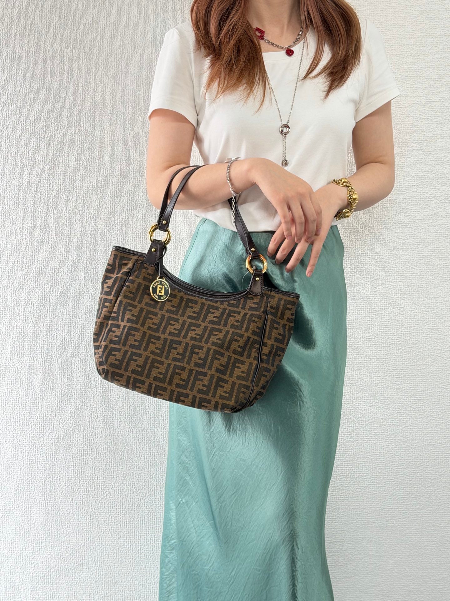 Fendi Vintage Zucca Canvas Chef Tote Bag