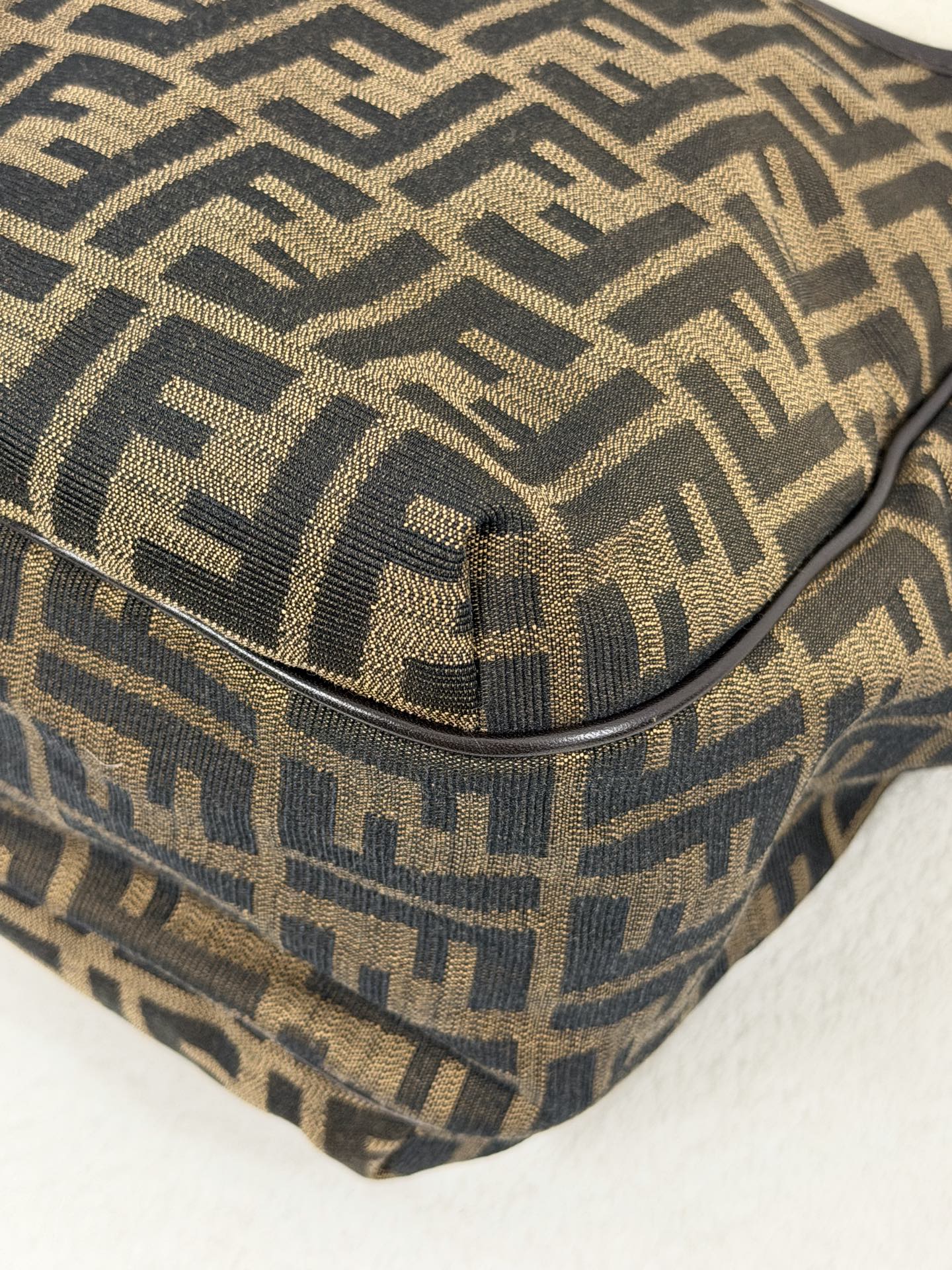 Fendi Vintage Zucca Canvas Chef Tote Bag