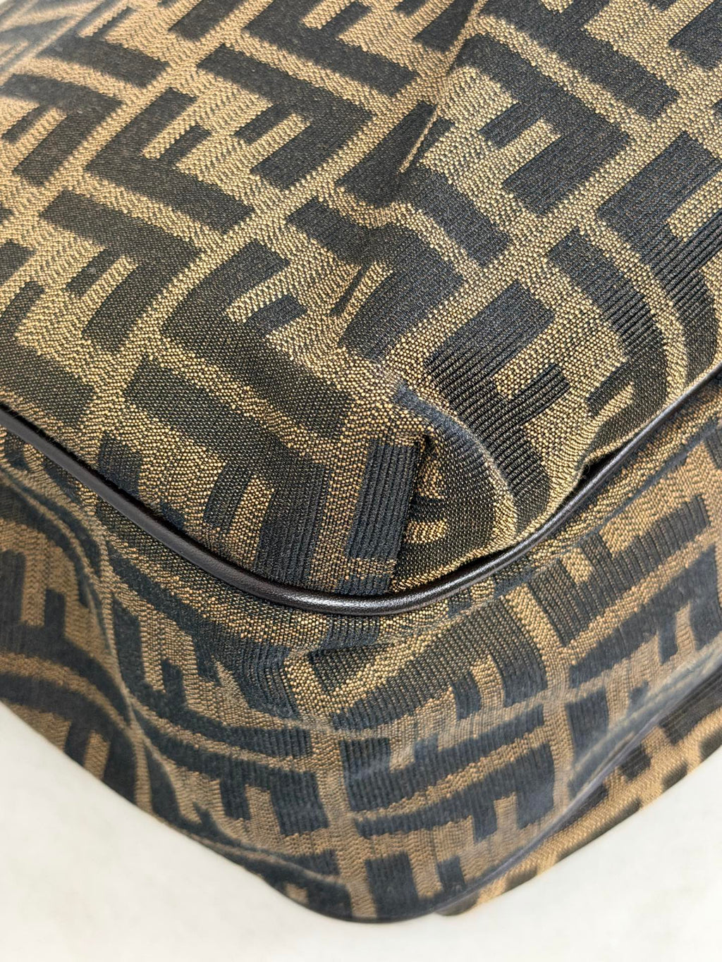 Fendi Vintage Zucca Canvas Chef Tote Bag