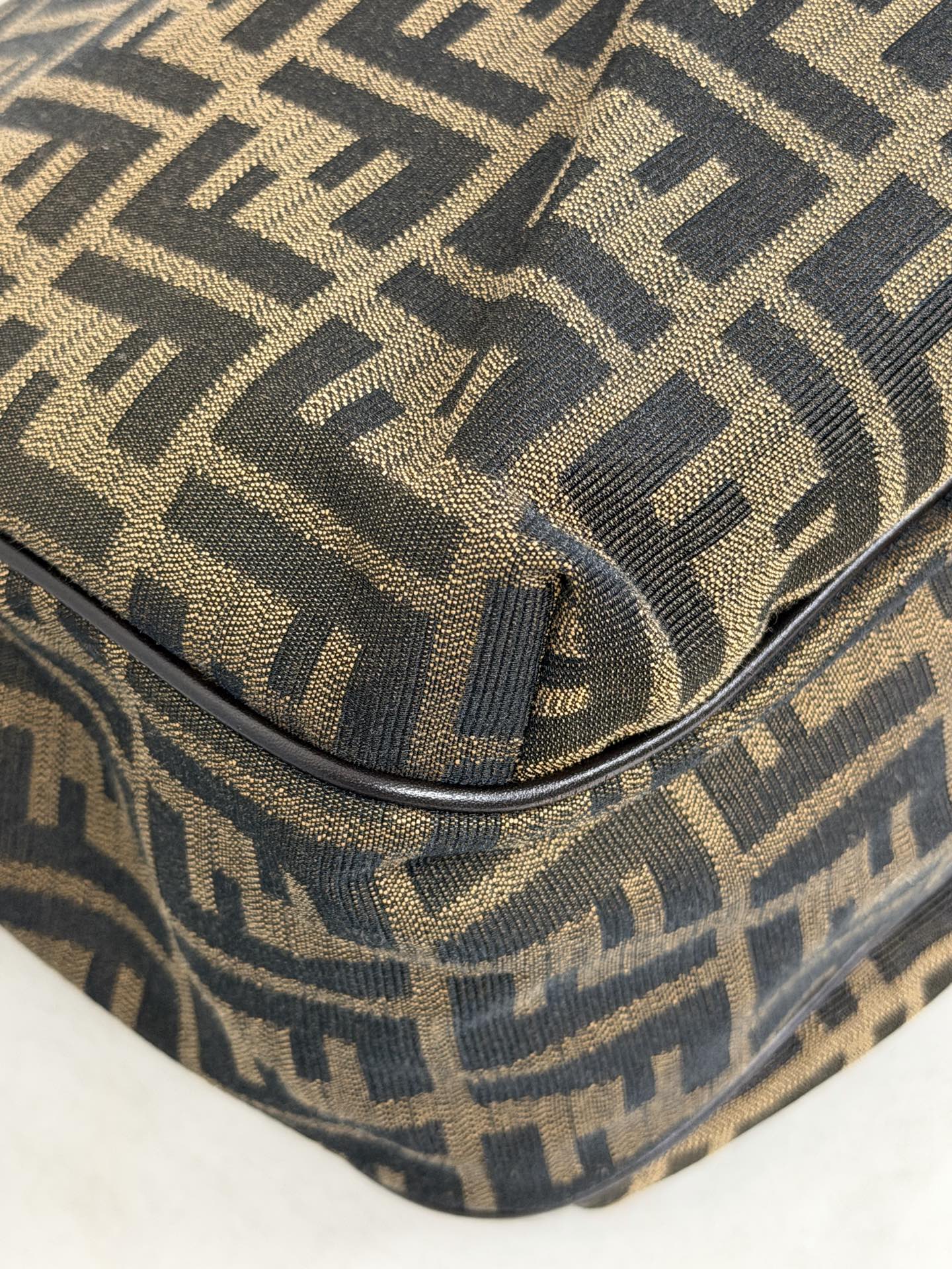 Fendi Vintage Zucca Canvas Chef Tote Bag