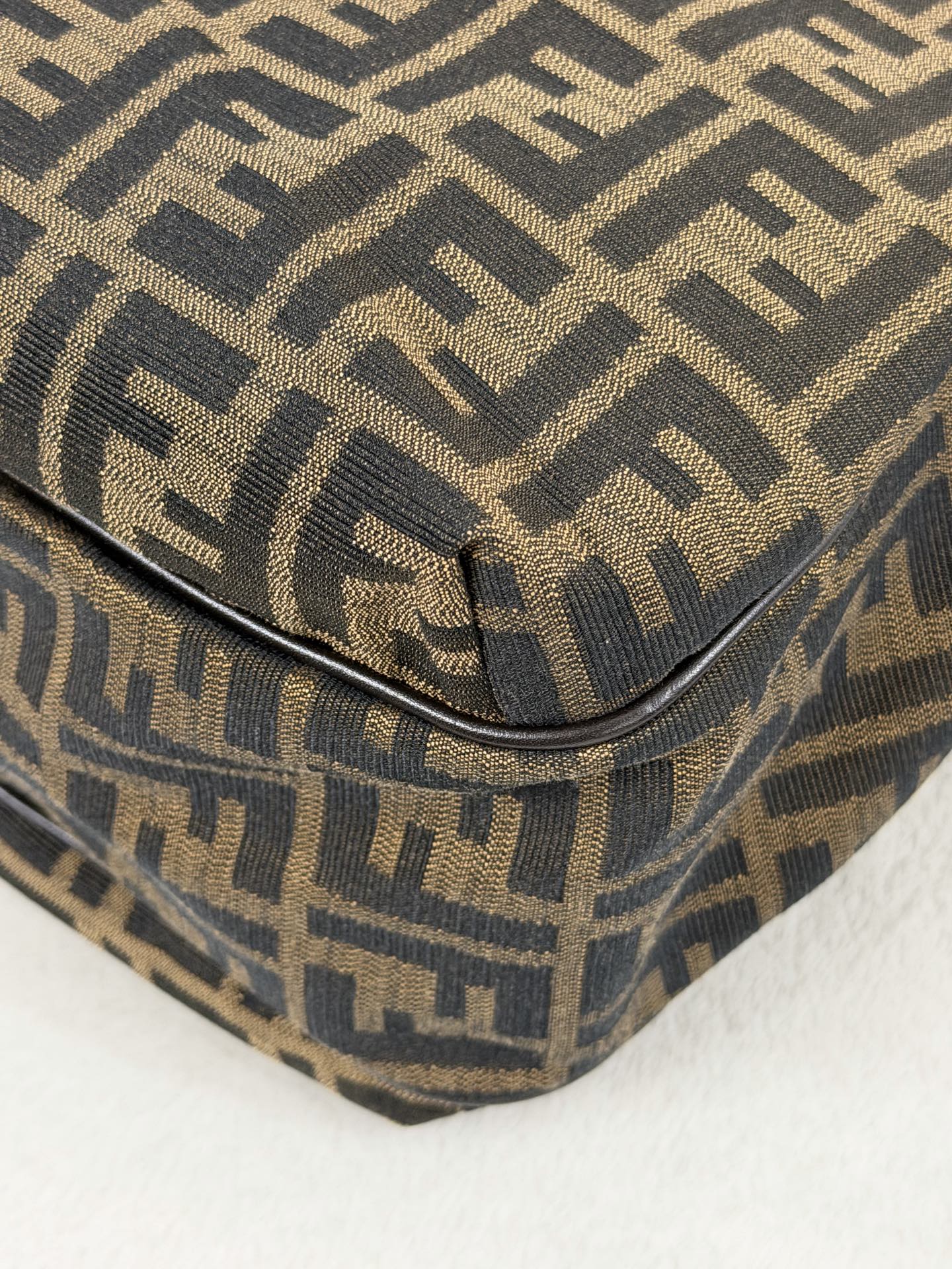 Fendi Vintage Zucca Canvas Chef Tote Bag
