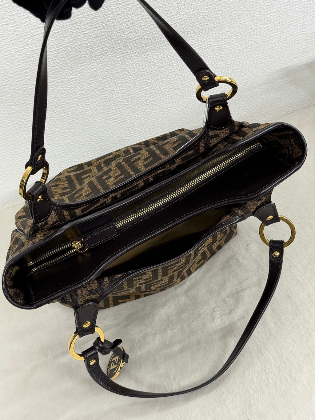 Fendi Vintage Zucca Canvas Chef Tote Bag