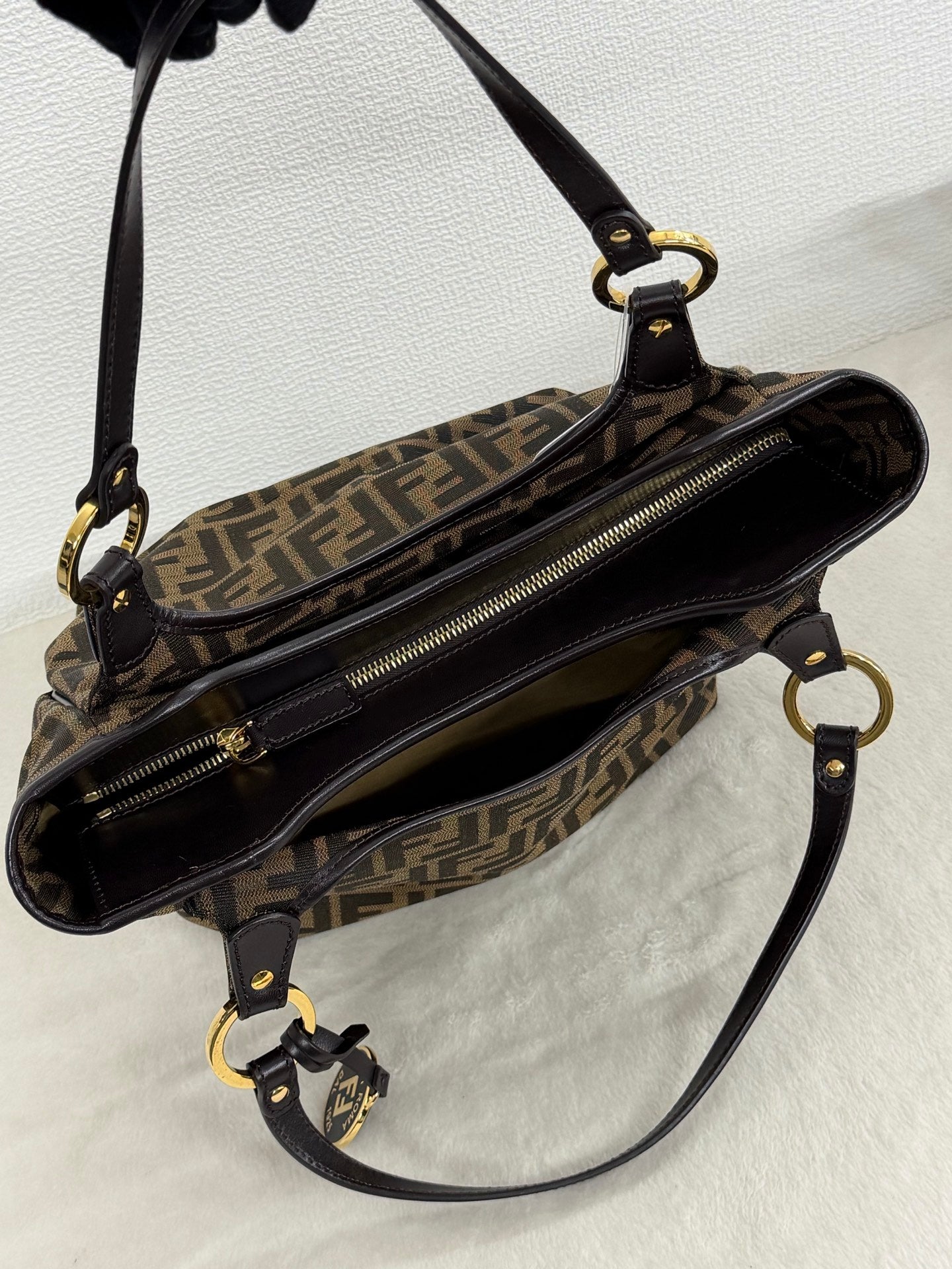 Fendi Vintage Zucca Canvas Chef Tote Bag