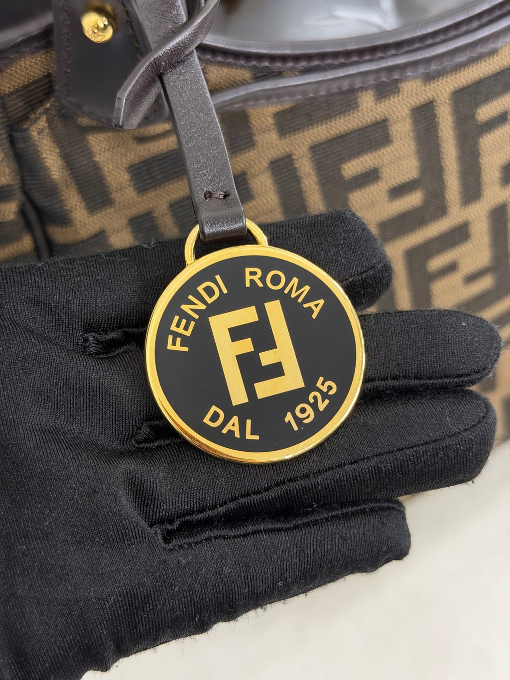 Fendi Vintage Zucca Canvas Chef Tote Bag