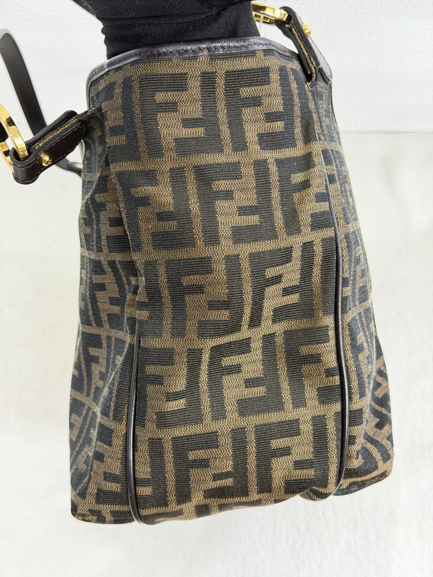 Fendi Vintage Zucca Canvas Chef Tote Bag