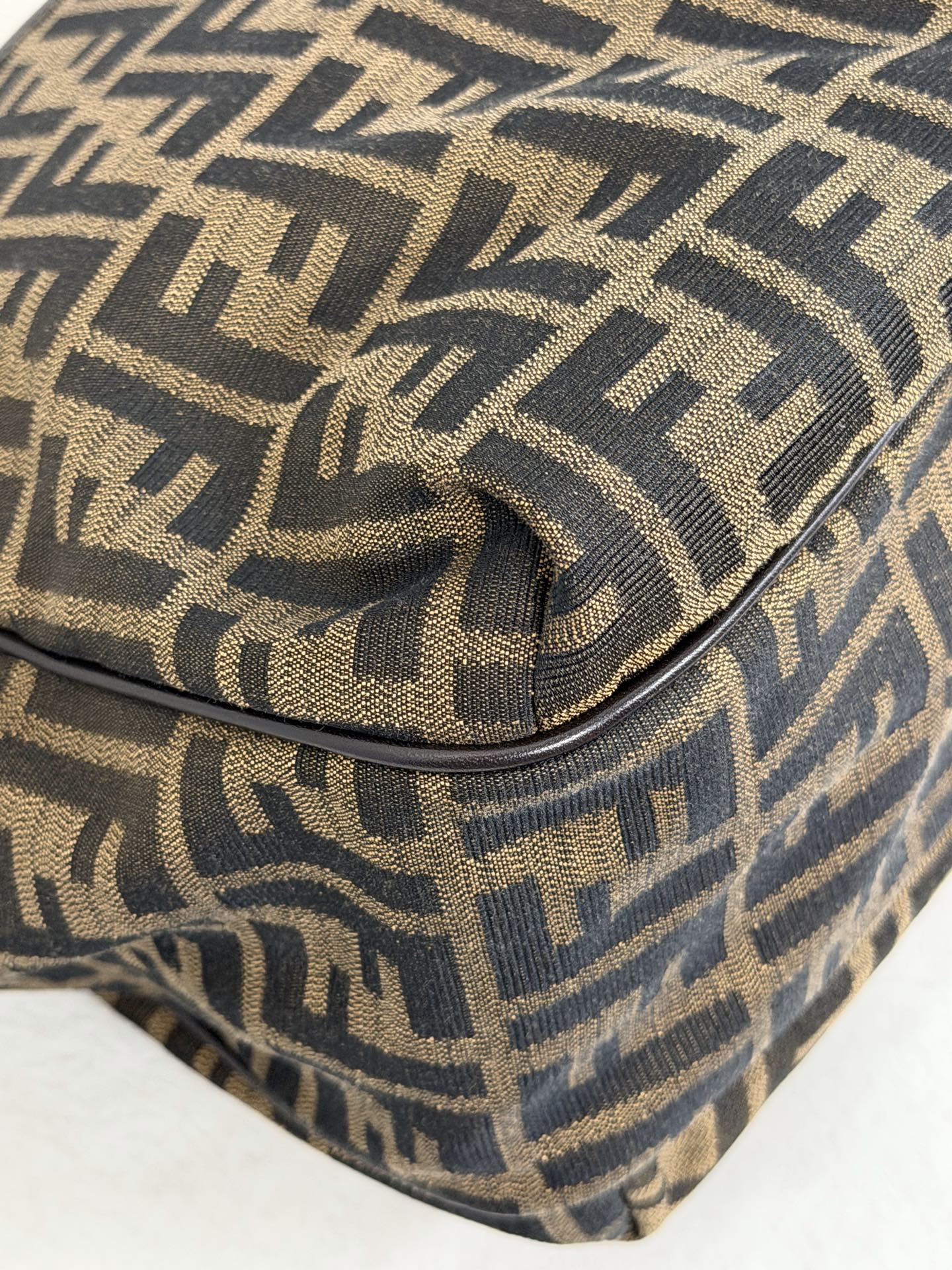 Fendi Vintage Zucca Canvas Chef Tote Bag