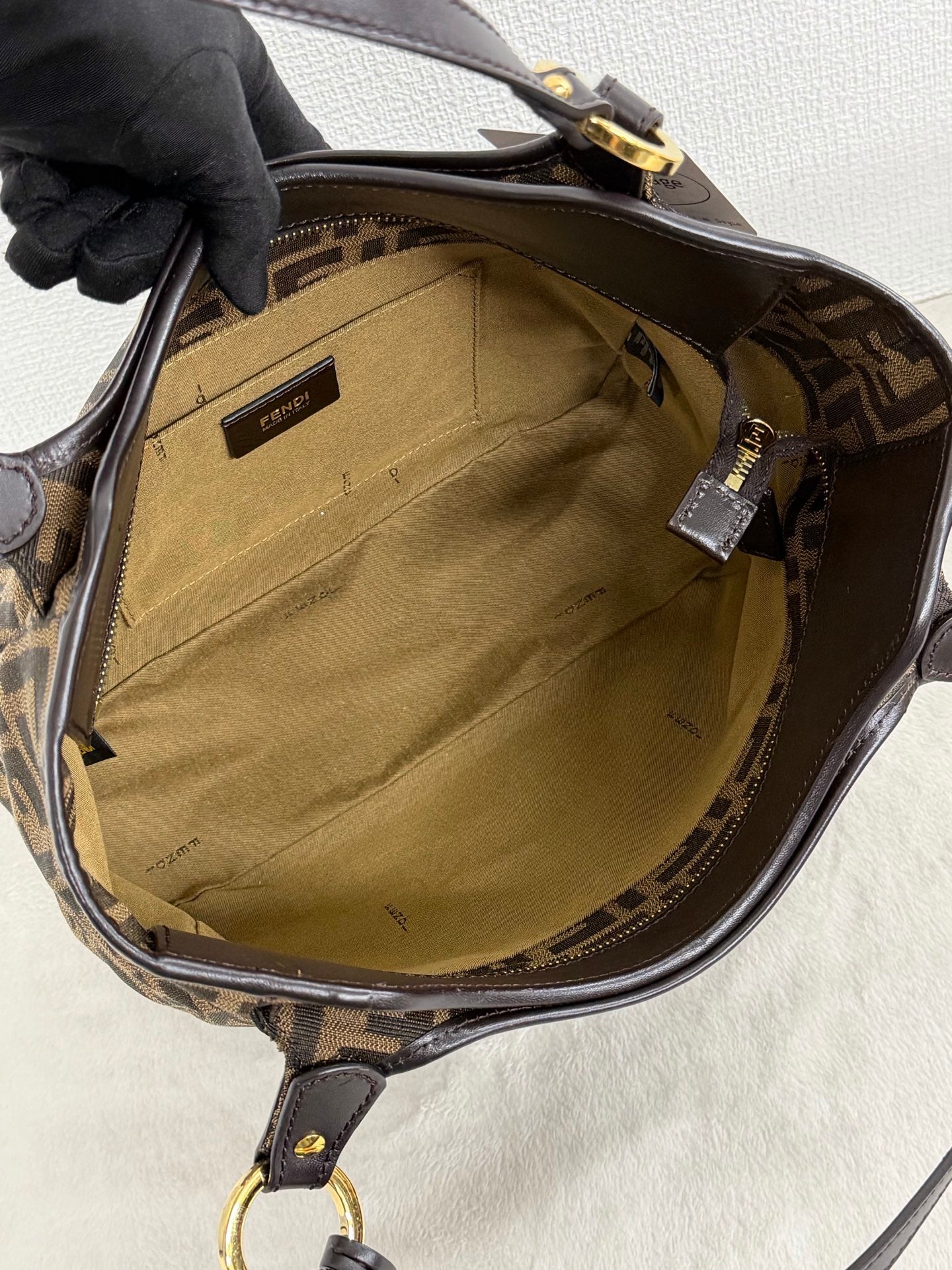 Fendi Vintage Zucca Canvas Chef Tote Bag